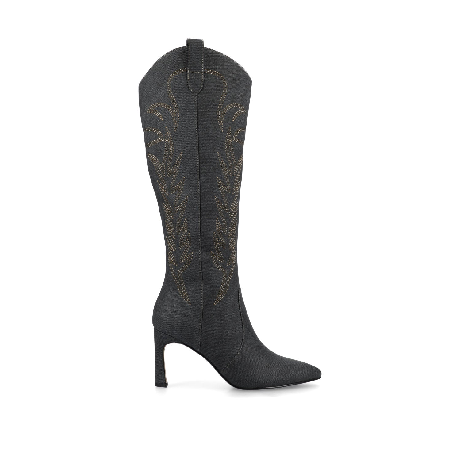 LARAMIE KNEE HIGH WESTERN BOOTS - Charcoal