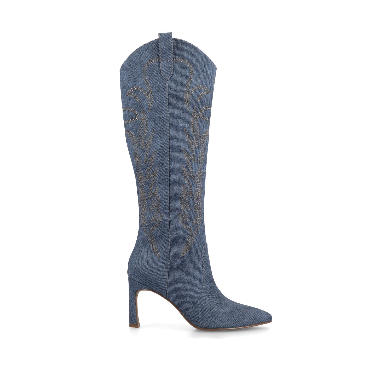 LARAMIE KNEE HIGH WESTERN BOOTS - Denim