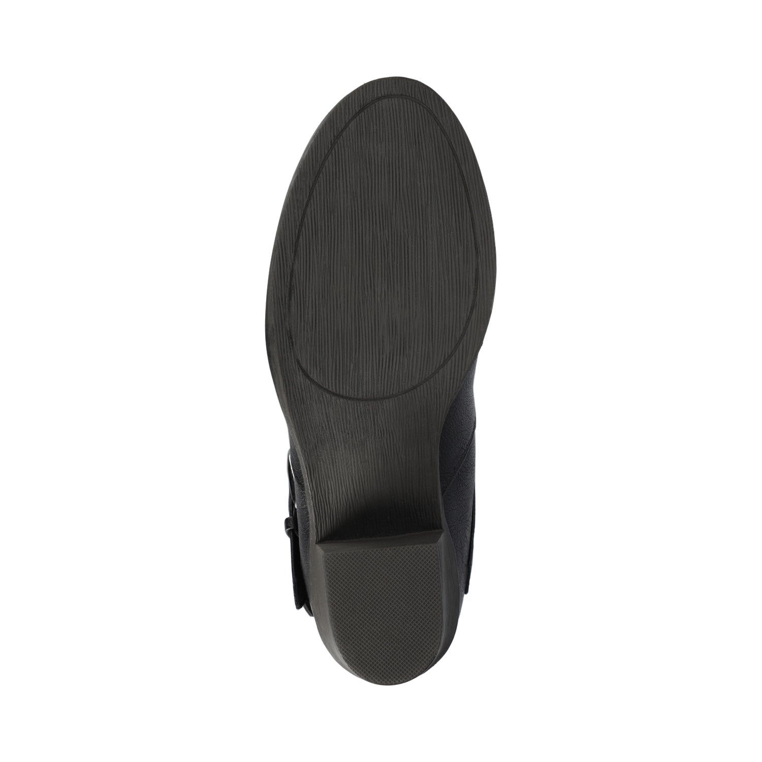 LATE BOOTS IN WIDE WIDTH (FOOTBED) - Black PU