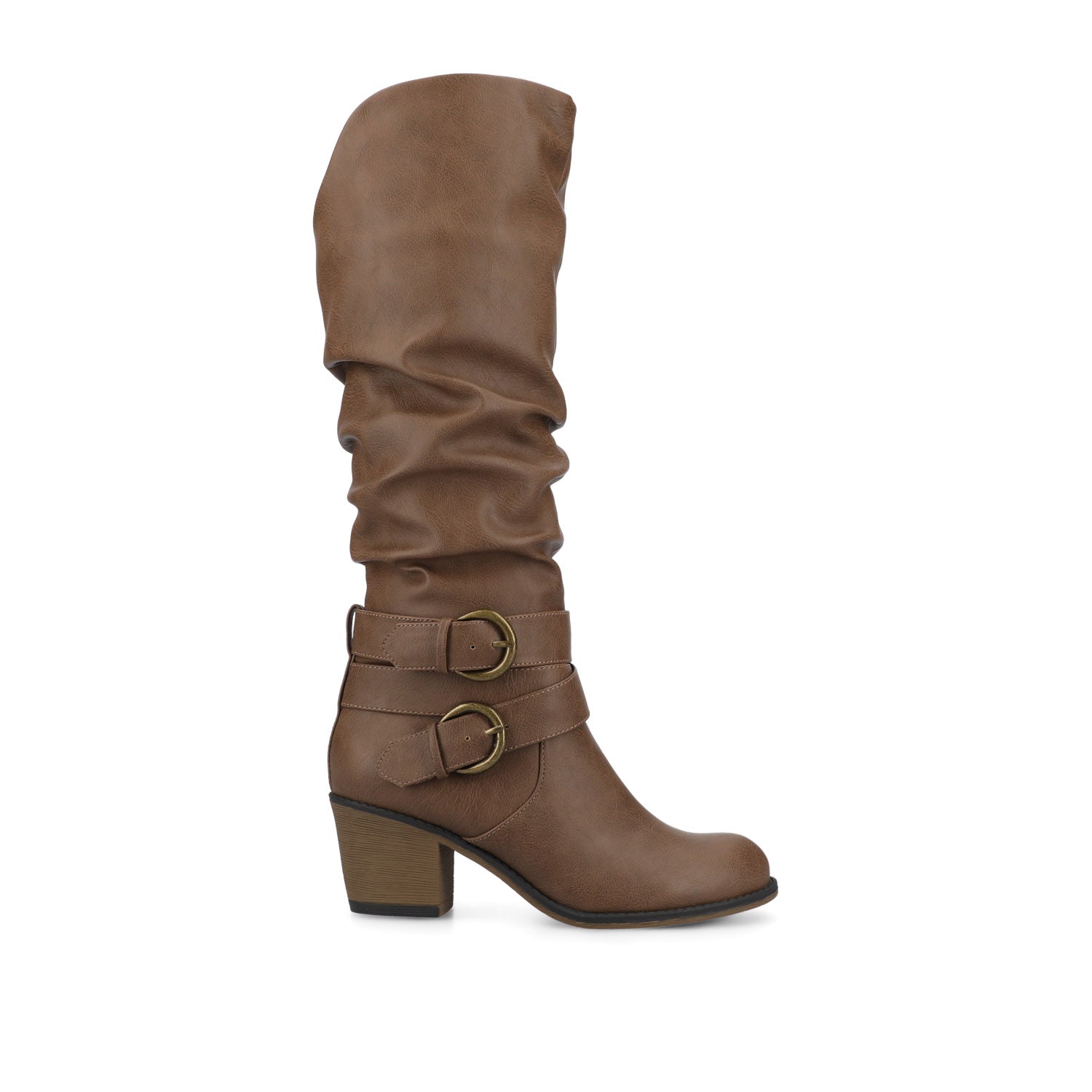 LATE KNEE-HIGH WESTERN BOOTS IN VEGAN LEATHER