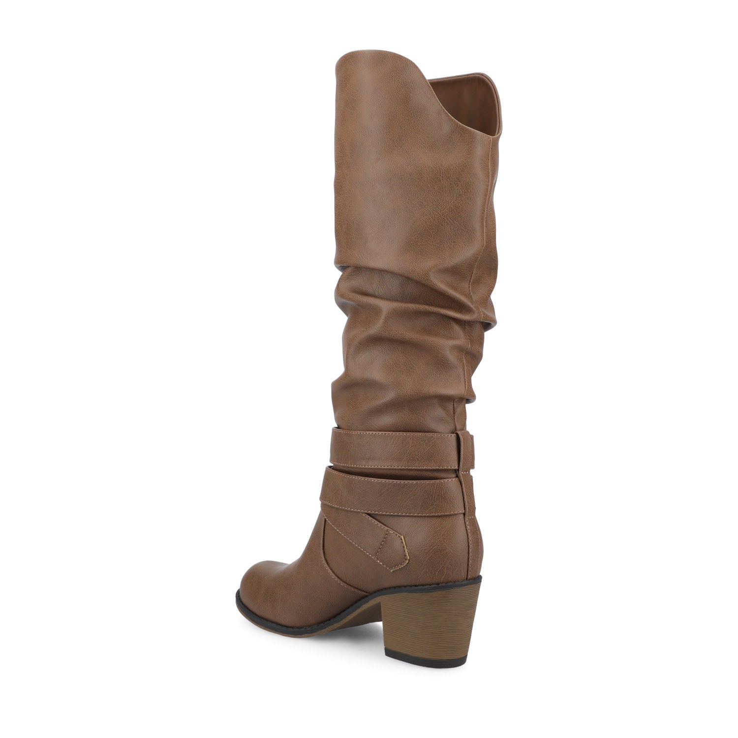LATE KNEE-HIGH WESTERN BOOTS IN VEGAN LEATHER