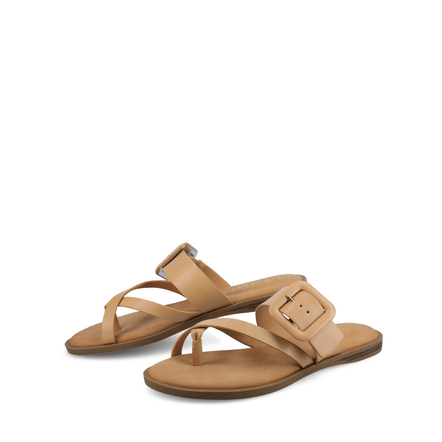 LAYRA FLAT SANDALS - Tan
