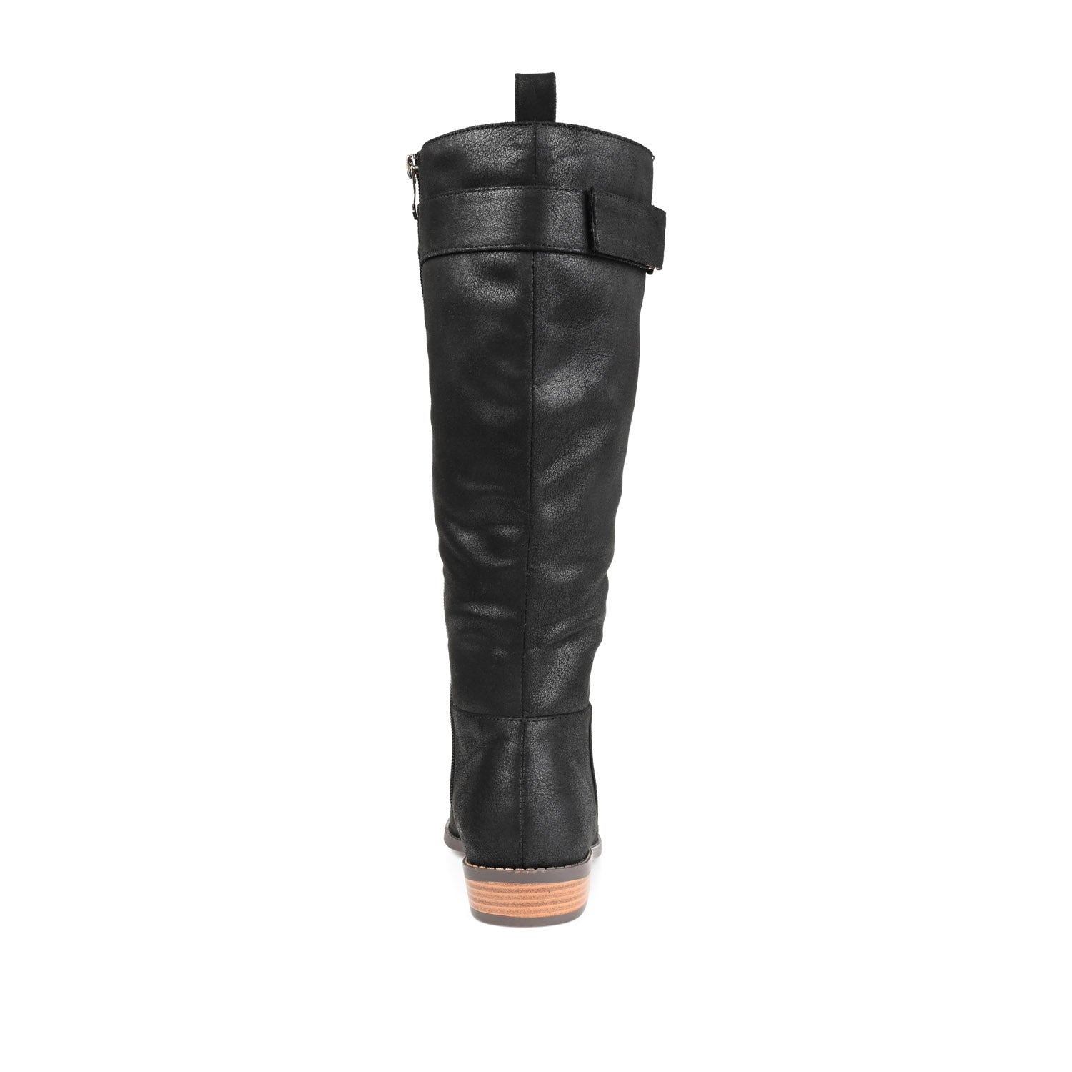 LELANNI KNEE-HIGH BOOTS IN VEGAN LEATHER - Black PU