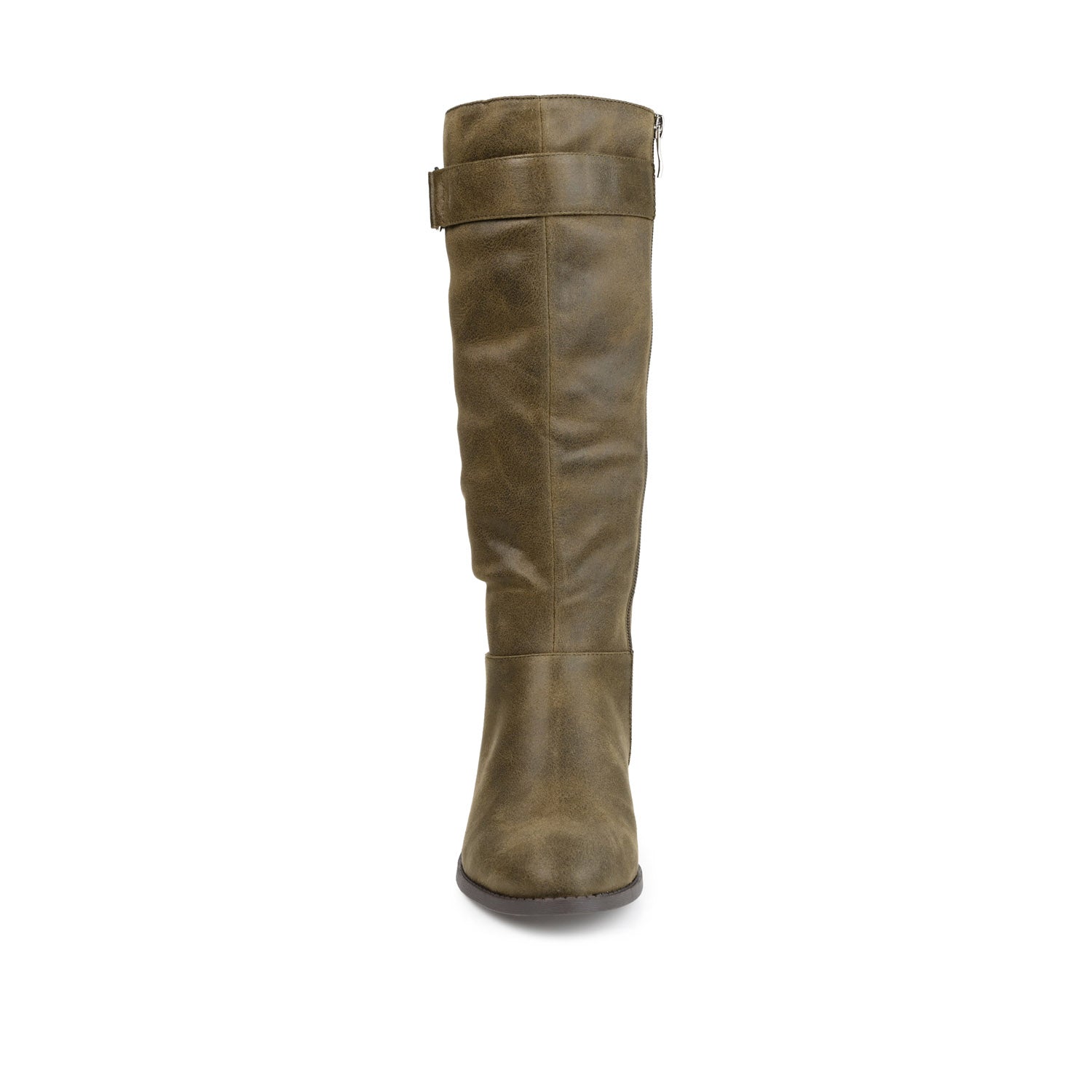 LELANNI KNEE-HIGH BOOTS IN WIDE CALF - Green PU