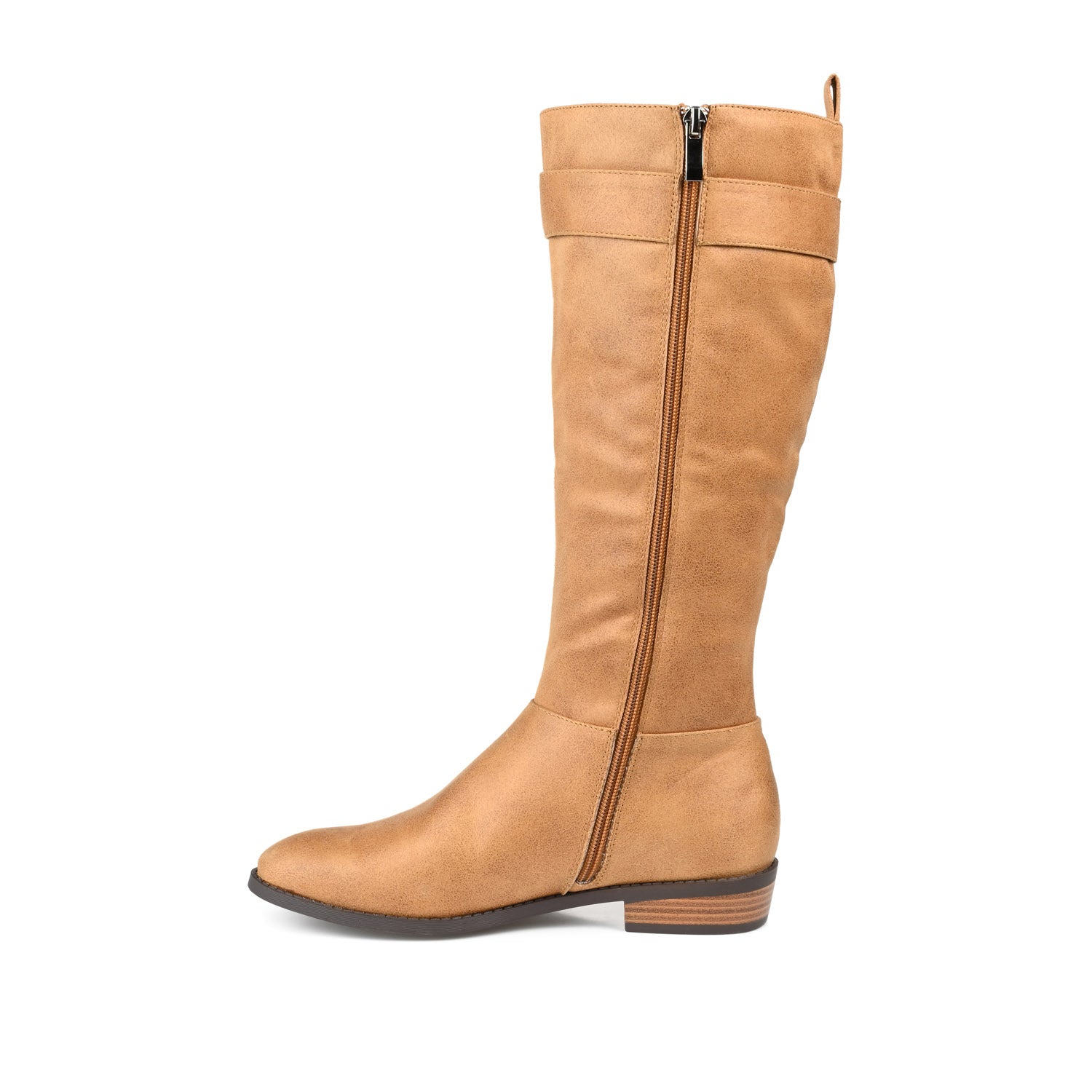 LELANNI KNEE-HIGH BOOTS IN X-WIDE CALF - Tan PU