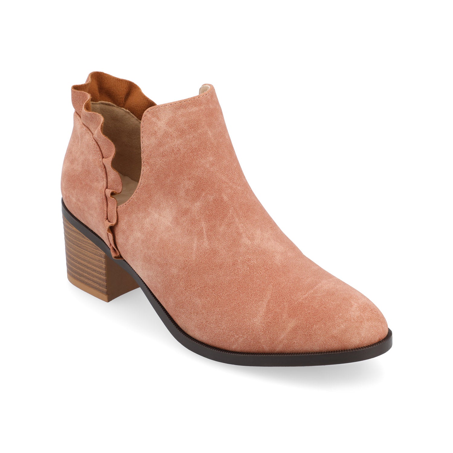 LENNIE BLOCK HEELED BOOTIES IN VEGAN LEATHER