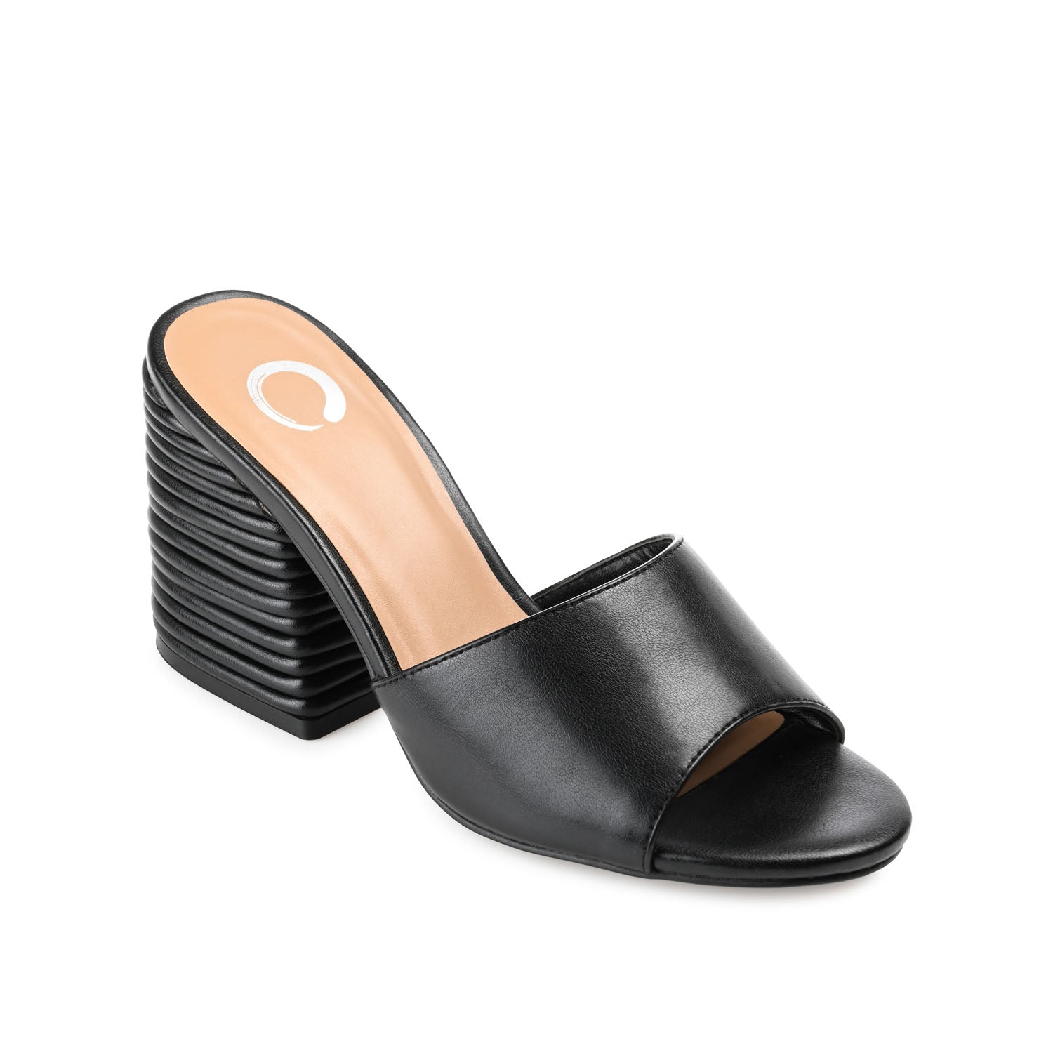 LESLEE MULE HEELS IN VEGAN LEATHER