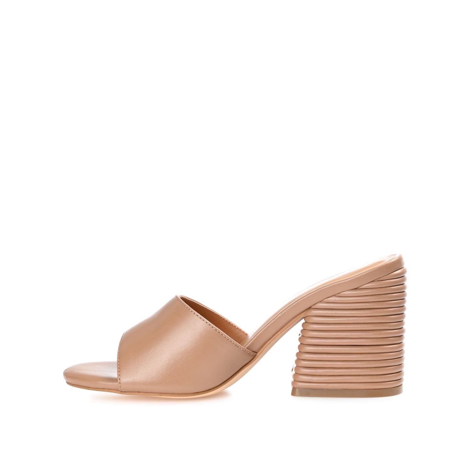 LESLEE MULE HEELS IN VEGAN LEATHER