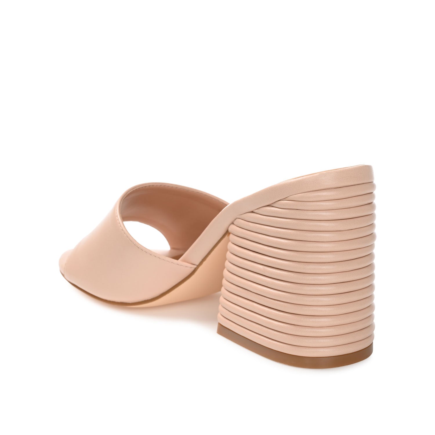 LESLEE MULE HEELS IN VEGAN LEATHER