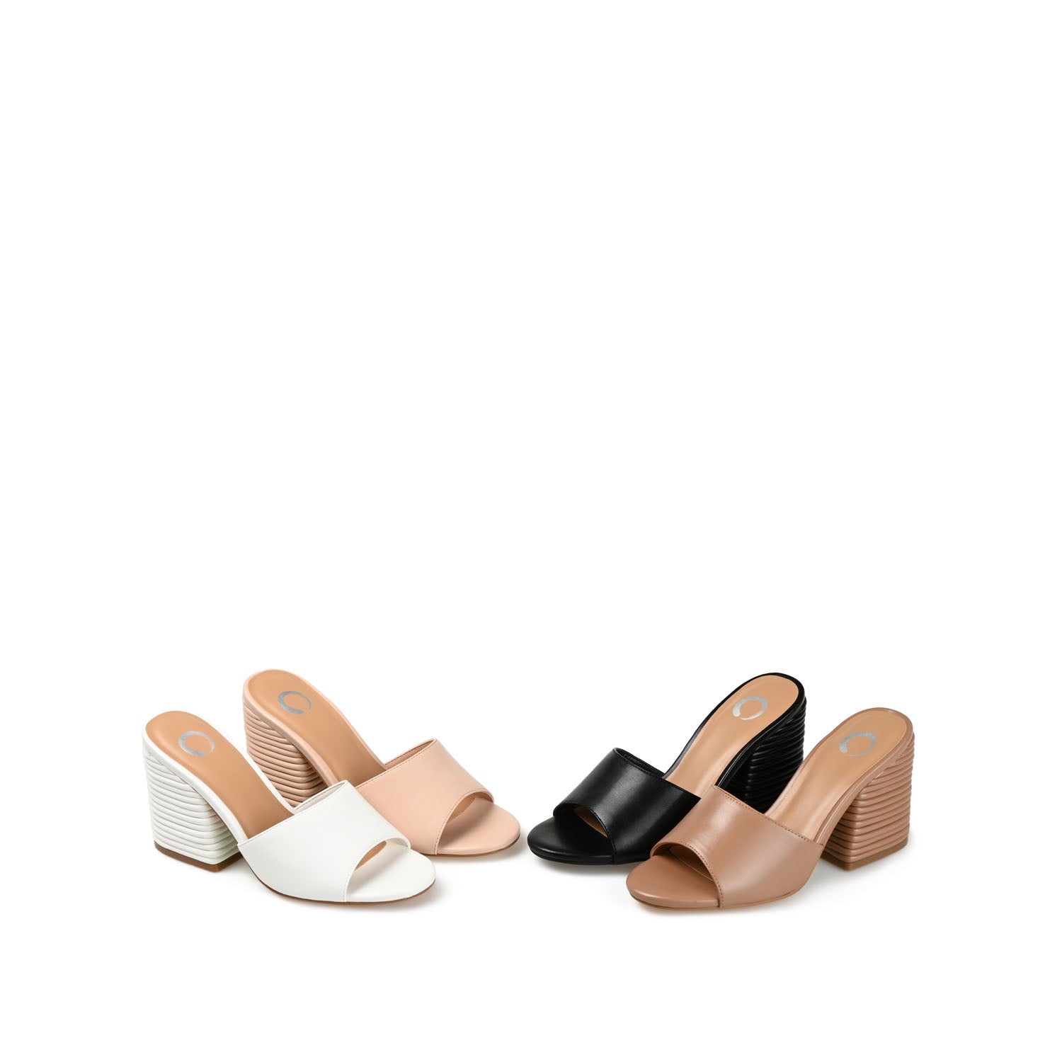 LESLEE MULE HEELS IN VEGAN LEATHER