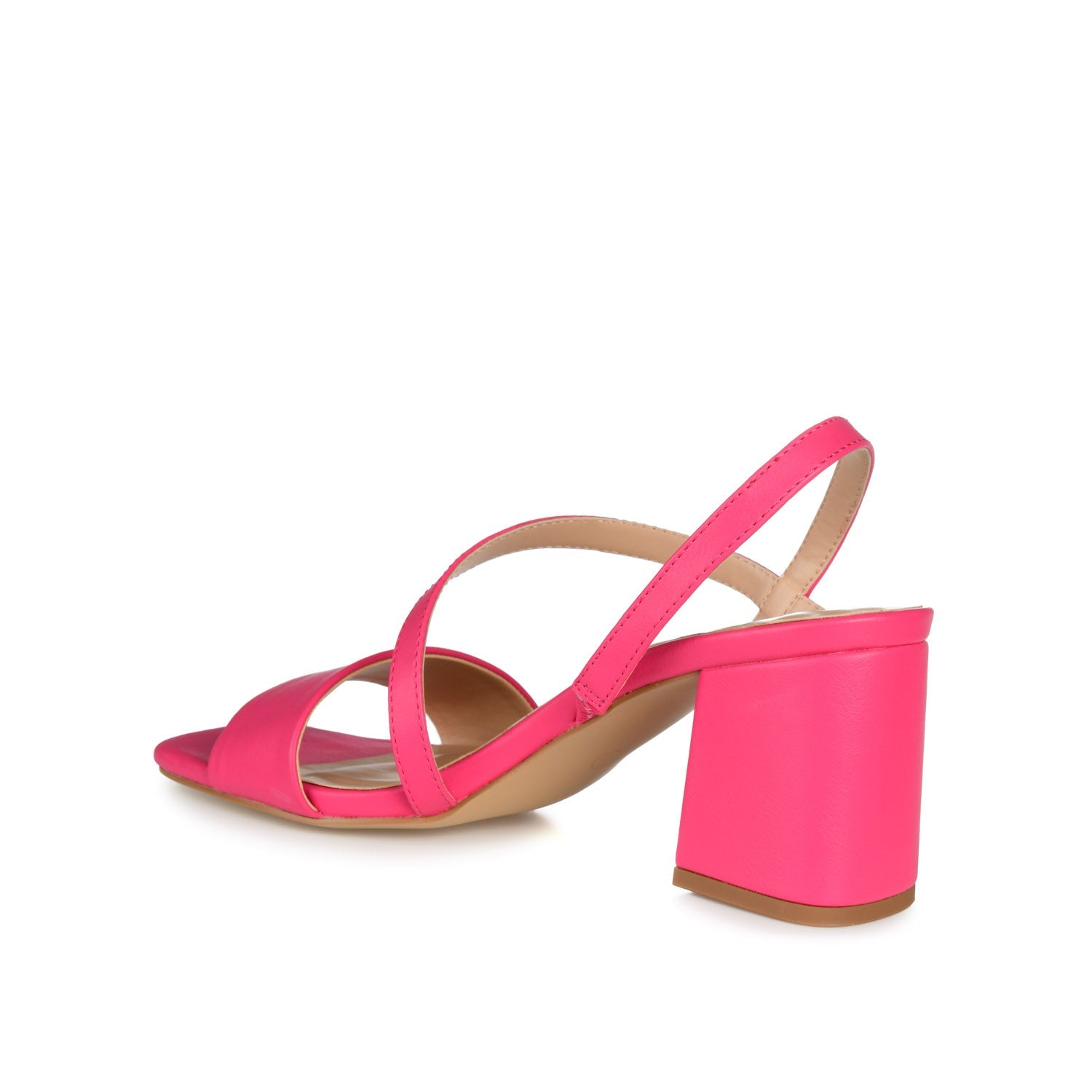 LIRRYC STRAPPY HEELS IN VEGAN LEATHER - Magenta