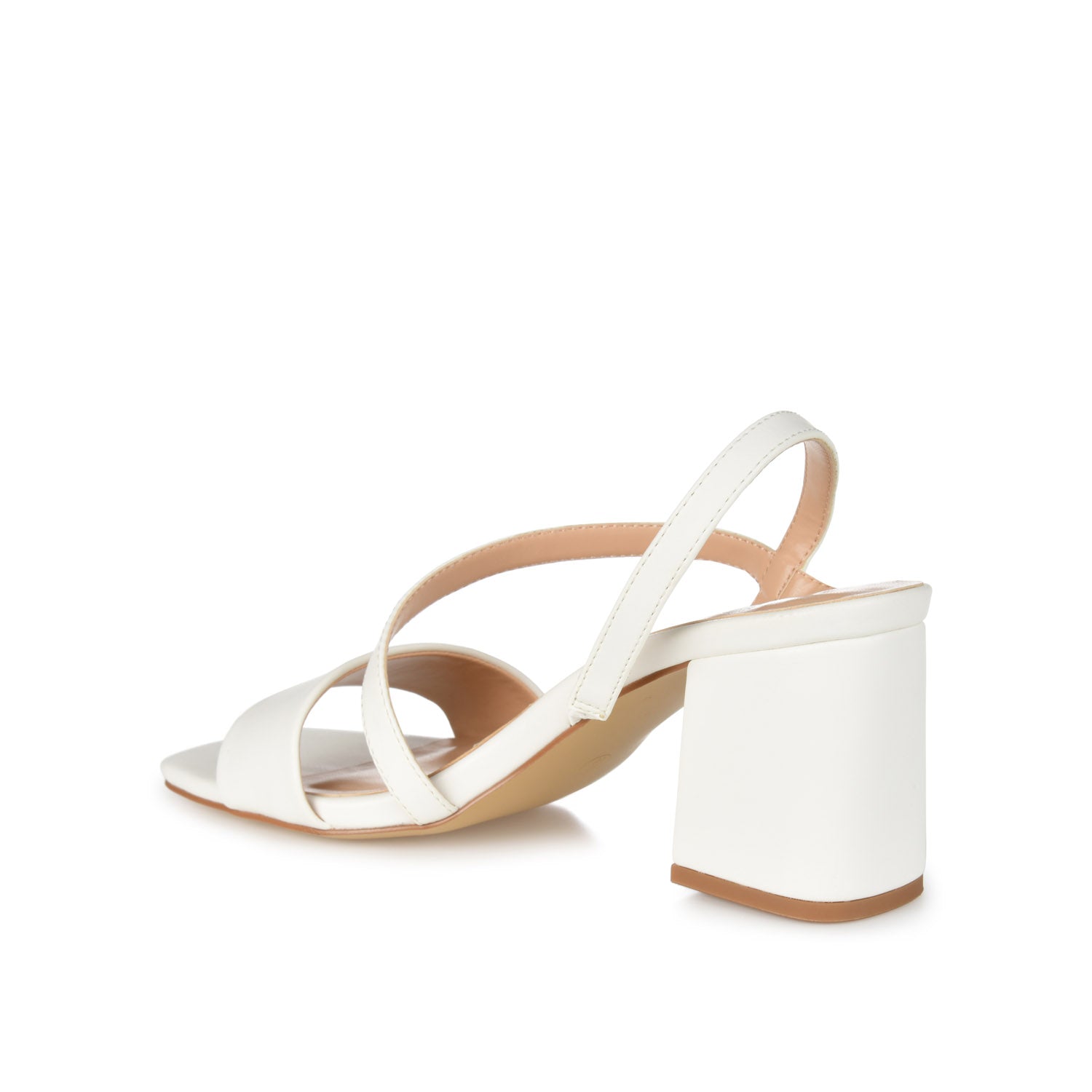 LIRRYC STRAPPY HEELS IN VEGAN LEATHER - White