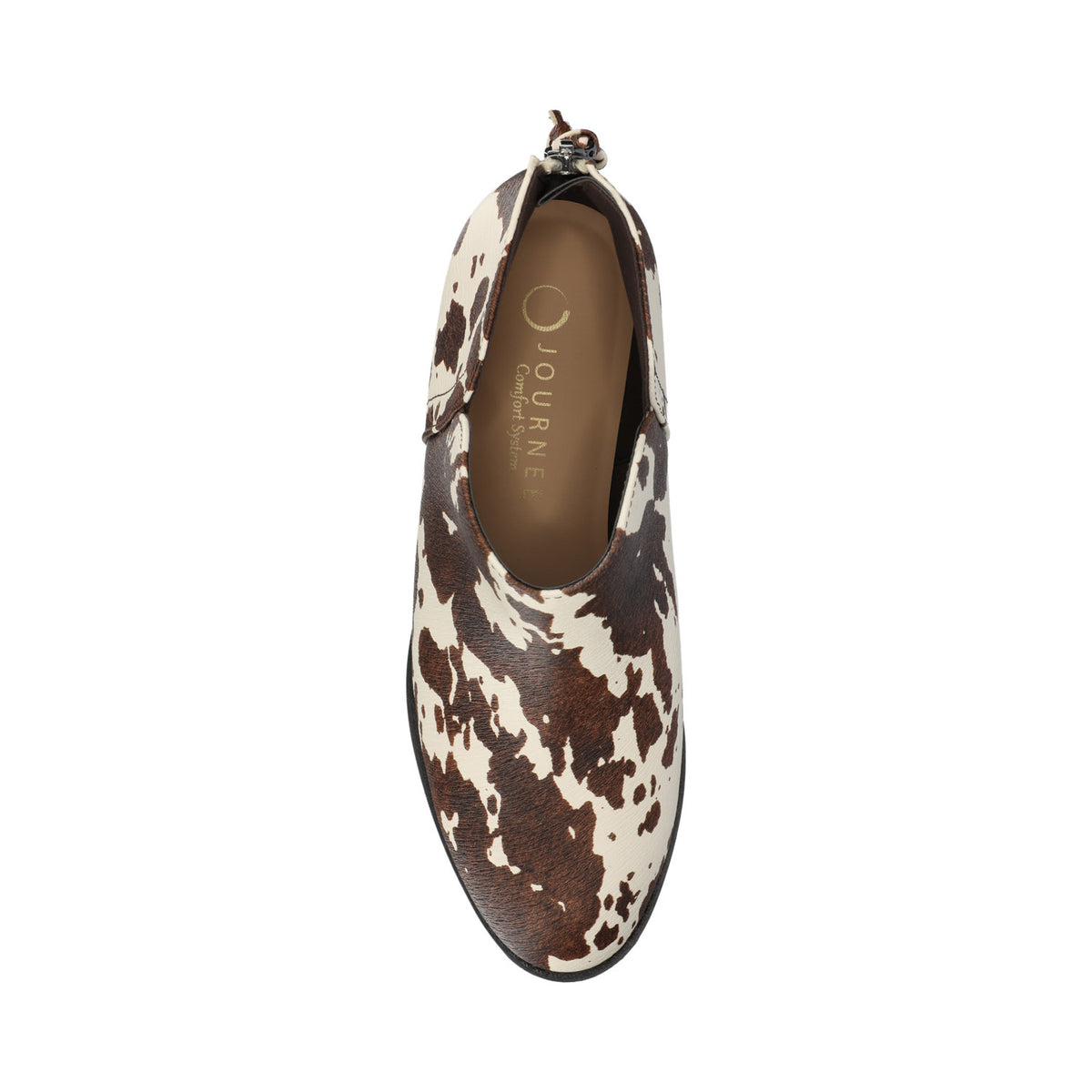LIVVY ZIP-UP BOOTIES - Cow