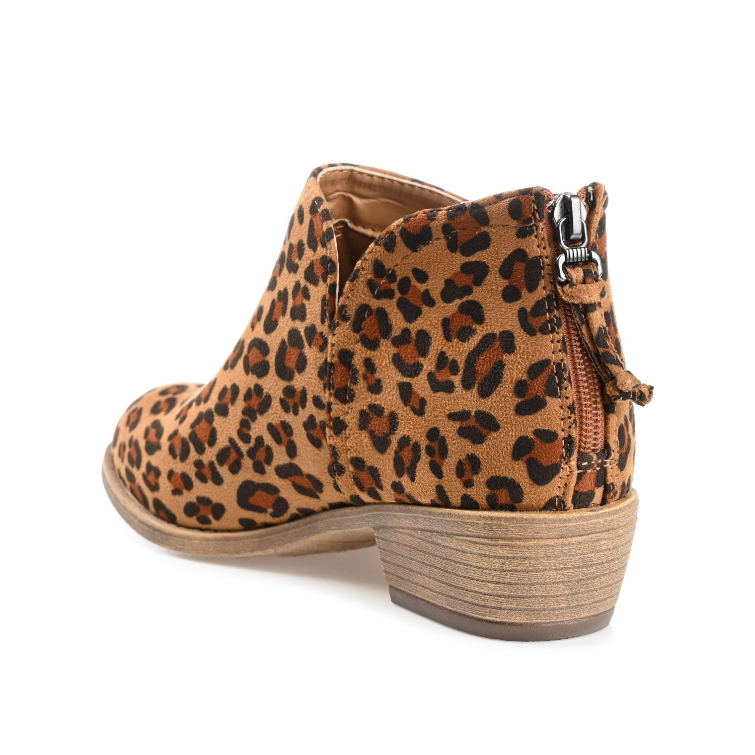 LIVVY ZIP-UP BOOTIES IN FAUX SUEDE - Leopard Faux Suede 3