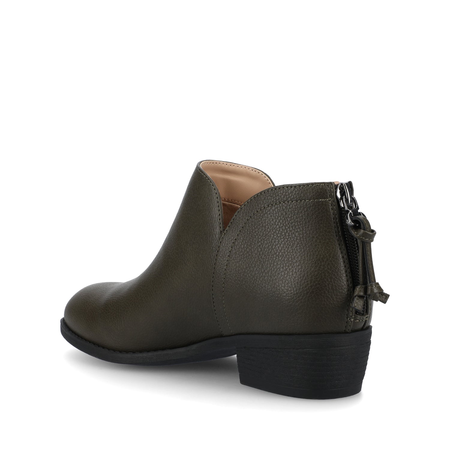 LIVVY ZIP-UP BOOTIES IN WIDE - Vintage Olive