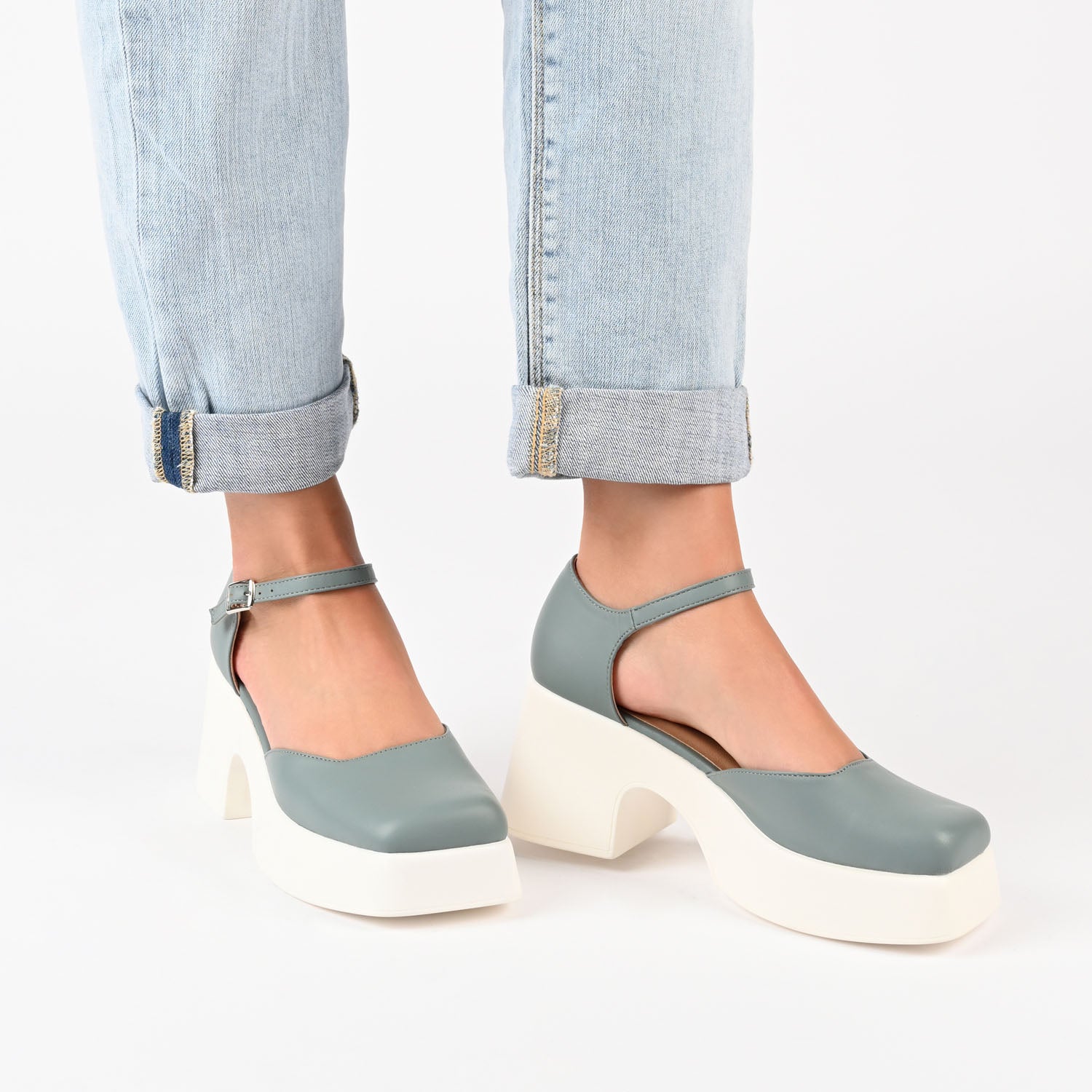 LIZAA PLATFORM D'ORSAY IN VEGAN LEATHER