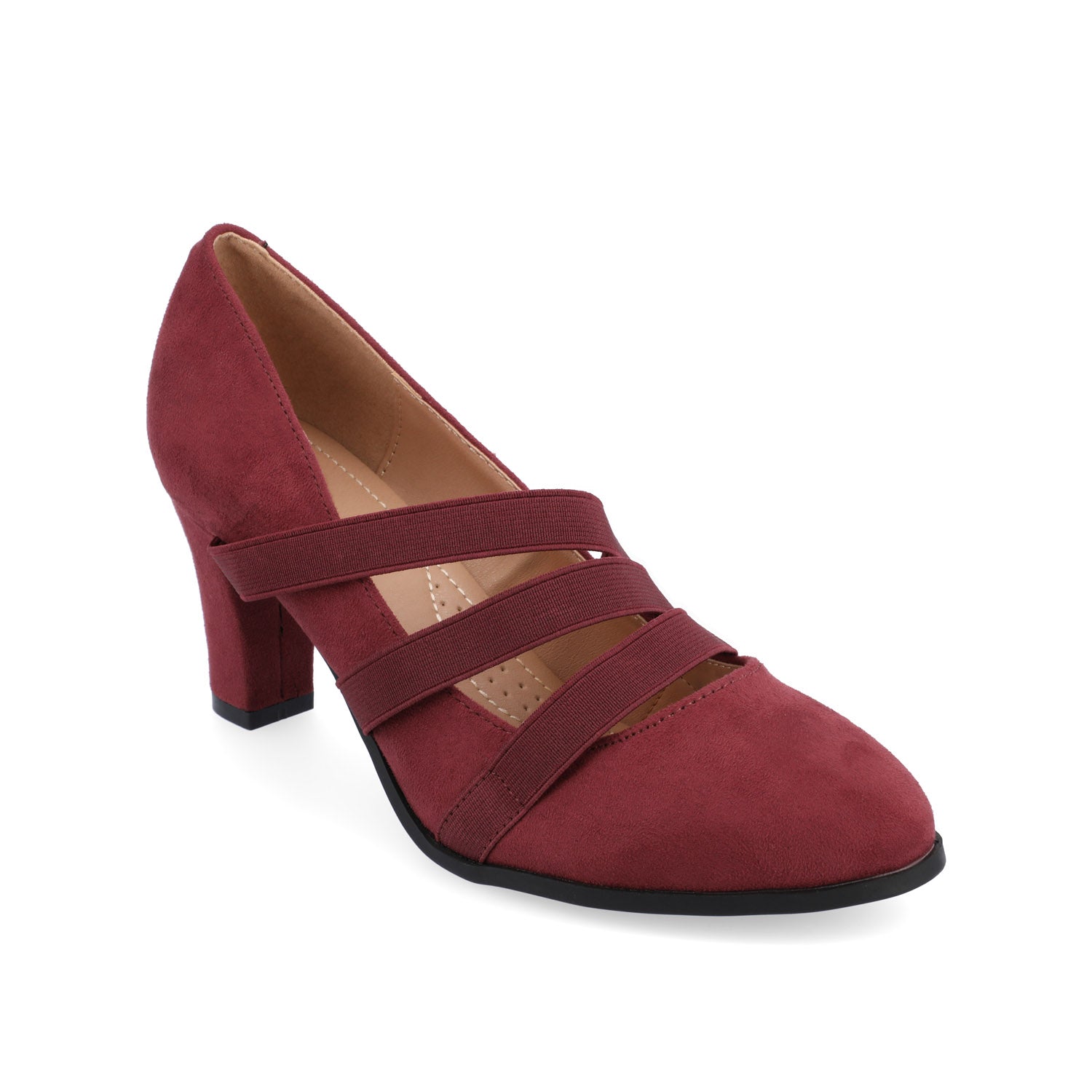 LOREN MARY JANE PUMP HEELS IN NARROW - Wine