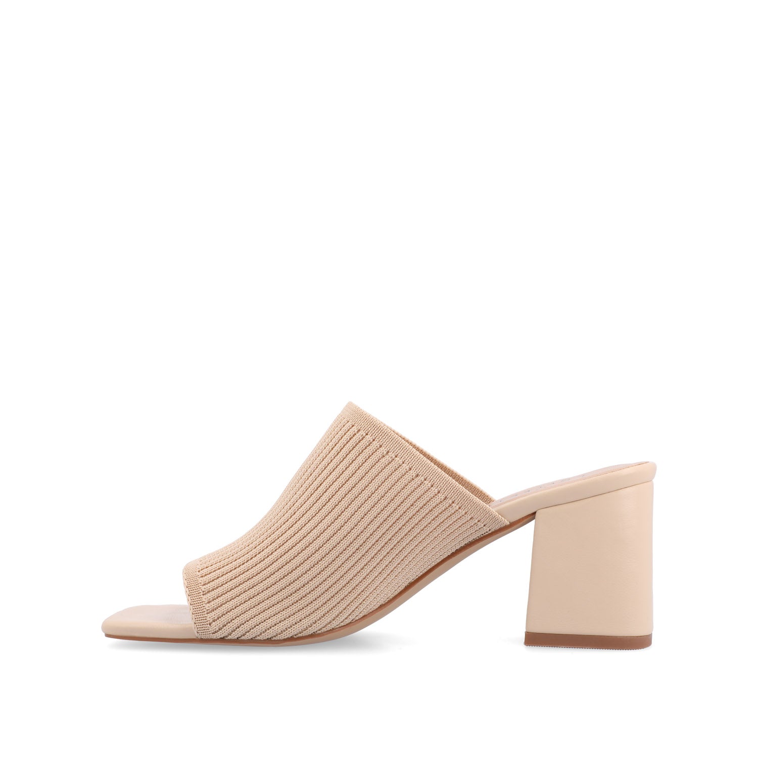 LORENNA MULE BLOCK HEELS IN WIDE - Beige