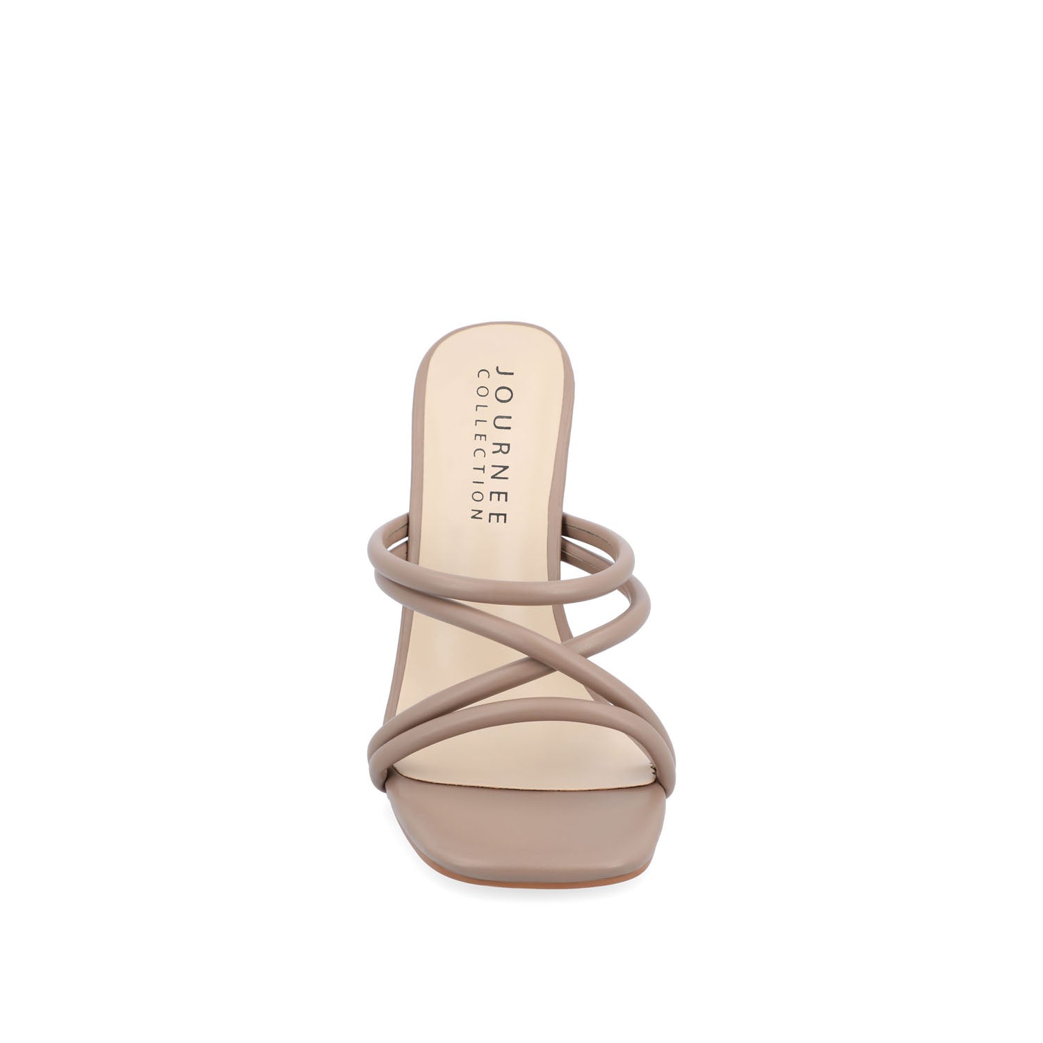 LOUISSE MULTI STRAP HEELS IN VEGAN LEATHER - Taupe