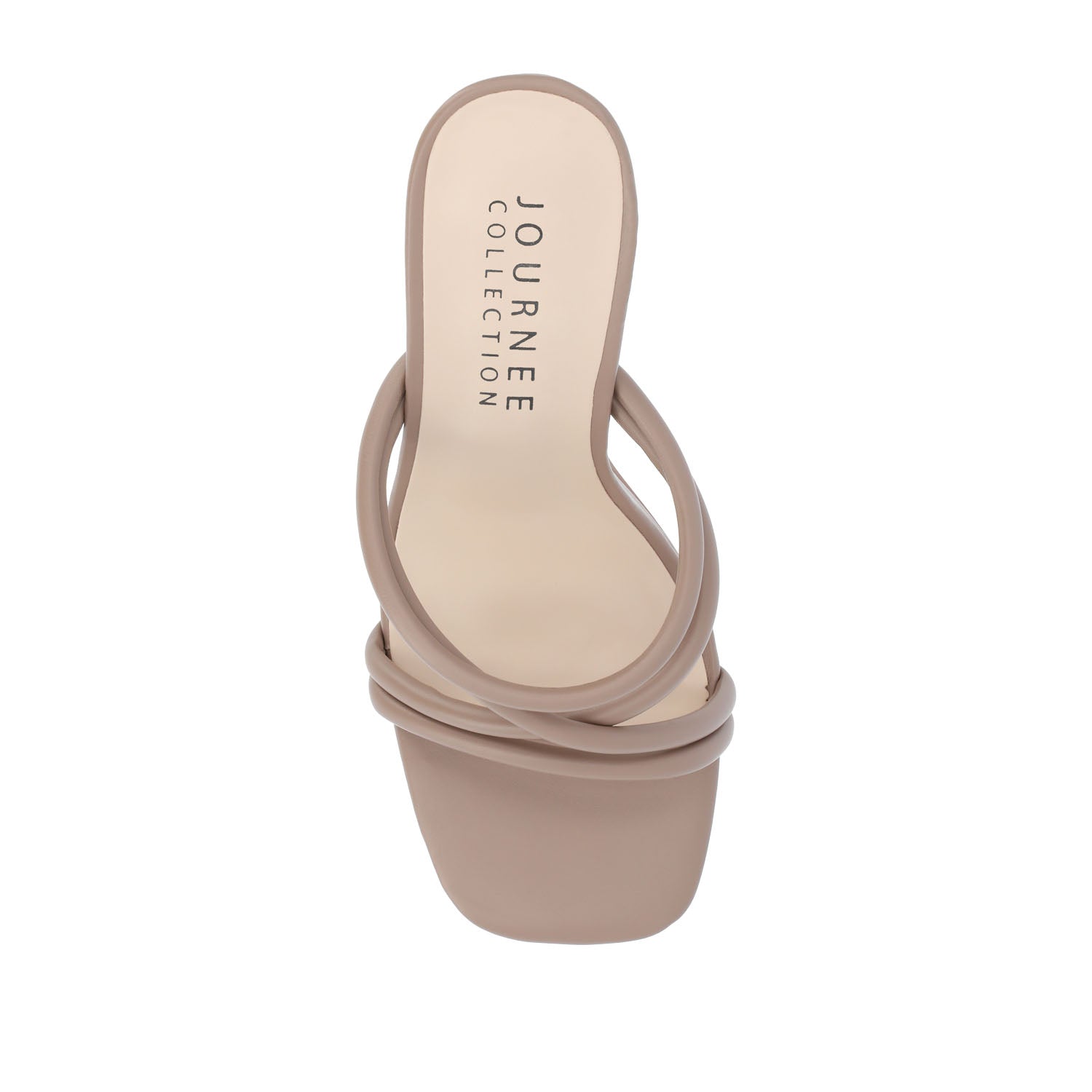 LOUISSE MULTI STRAP HEELS IN VEGAN LEATHER - Taupe