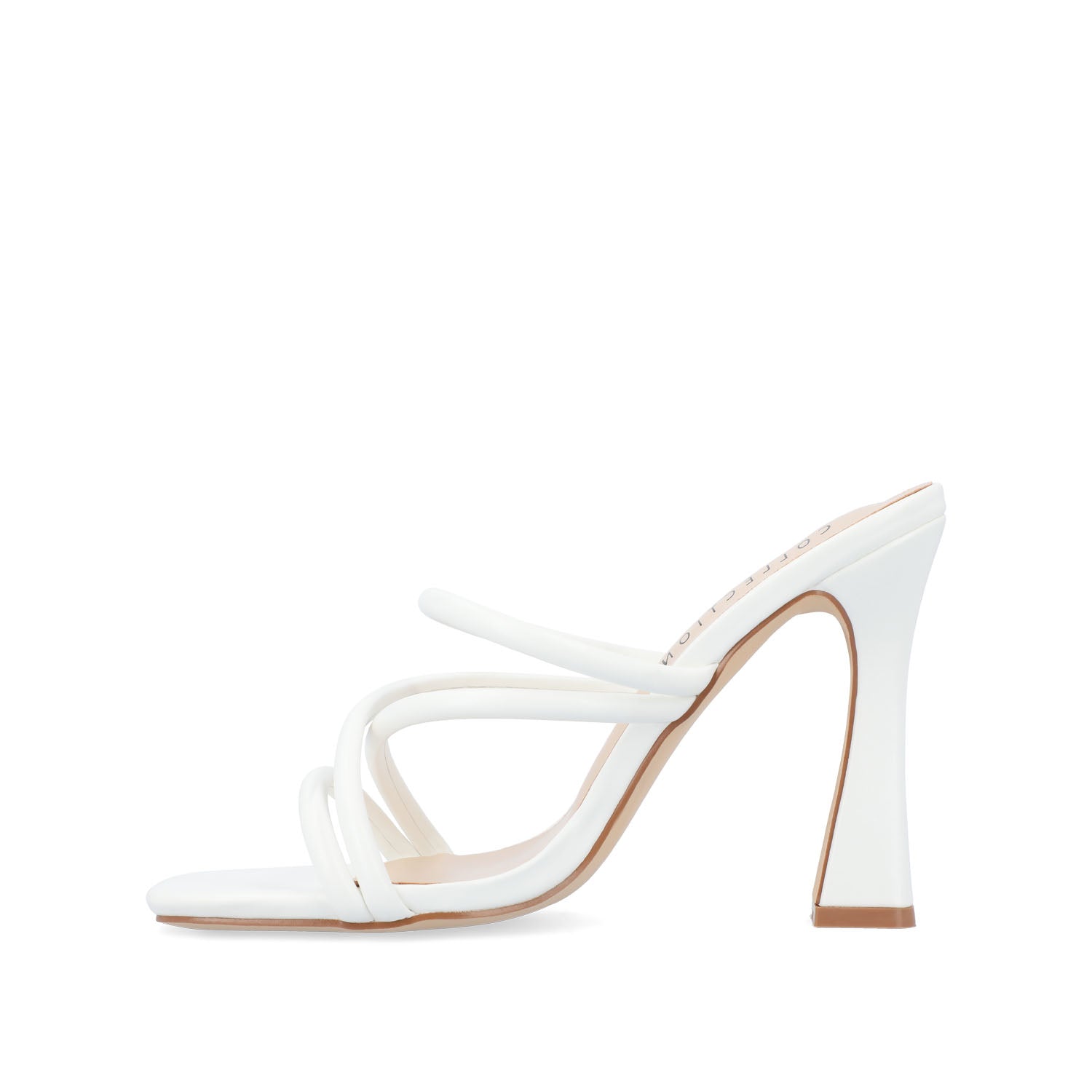 LOUISSE MULTI STRAP HEELS IN VEGAN LEATHER