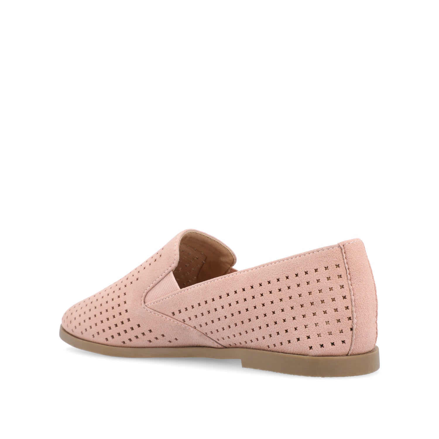 LUCIE LOAFER FLATS IN FAUX SUEDE - Pink