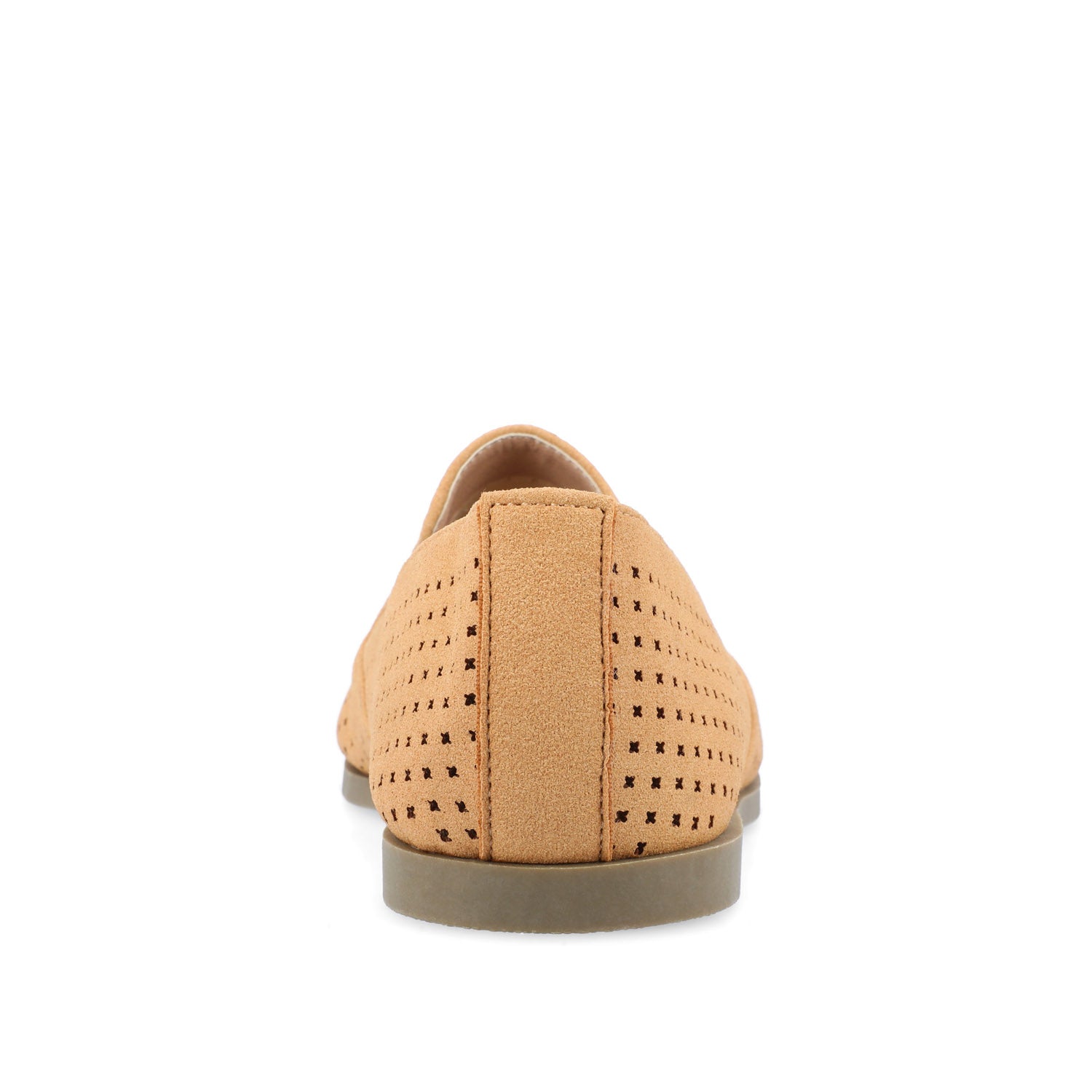 LUCIE LOAFER FLATS IN FAUX SUEDE - Tan