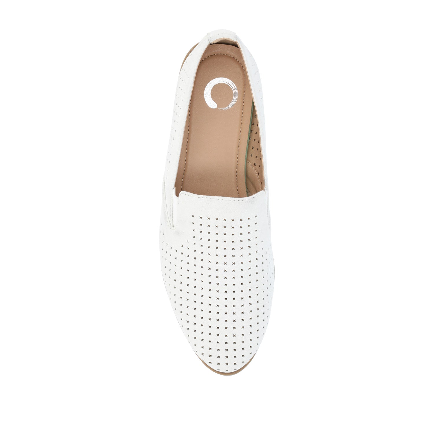 LUCIE LOAFER FLATS IN WIDE - White
