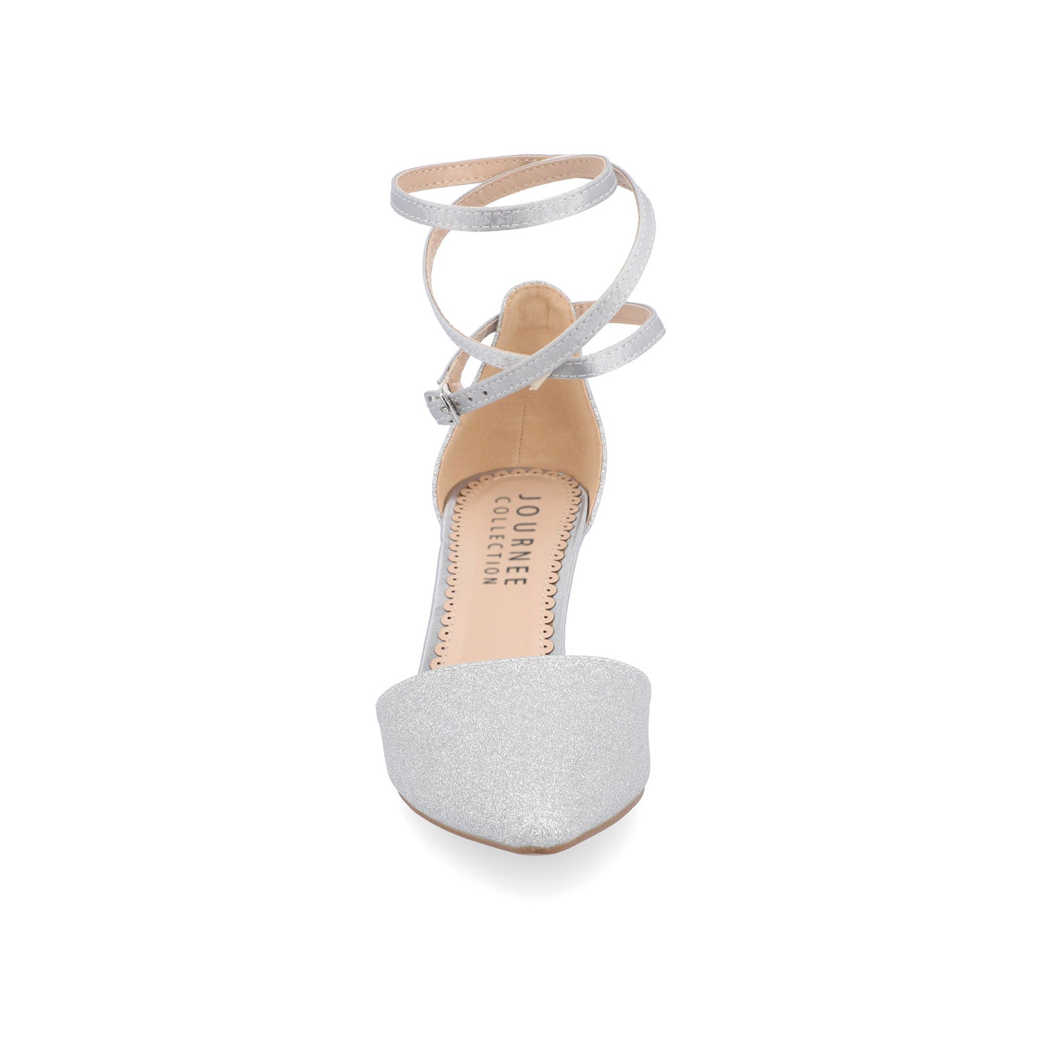 LUELA STILETTO HEELS IN GLITTER - Silver Glitter