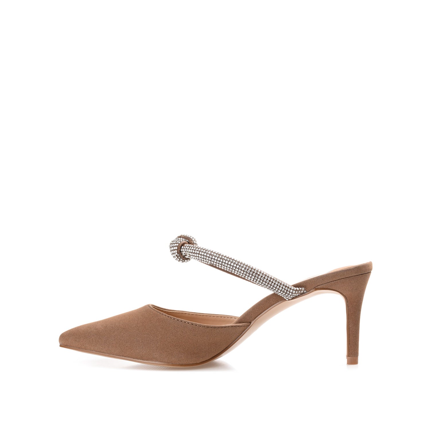 LUNNA STILETTO HEEL MULES IN WIDE - Brown