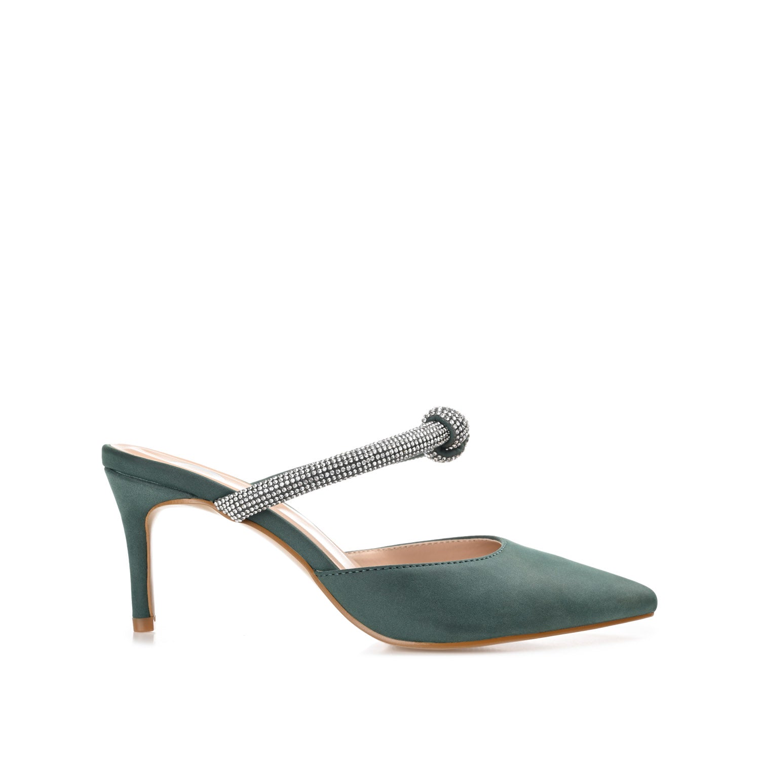 LUNNA STILETTO HEEL MULES IN WIDE - Green