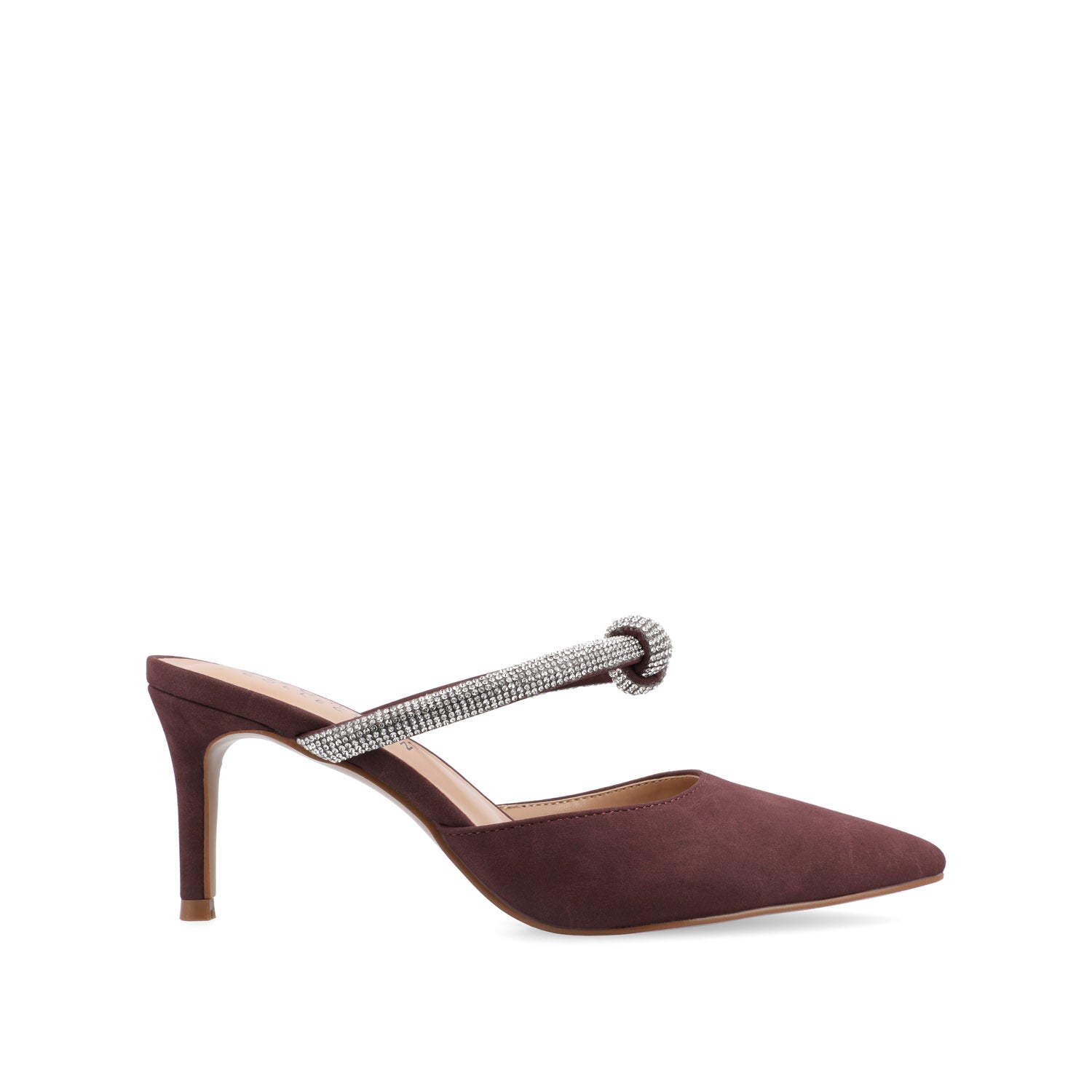 LUNNA STILETTO HEEL MULES IN WIDE - Wine
