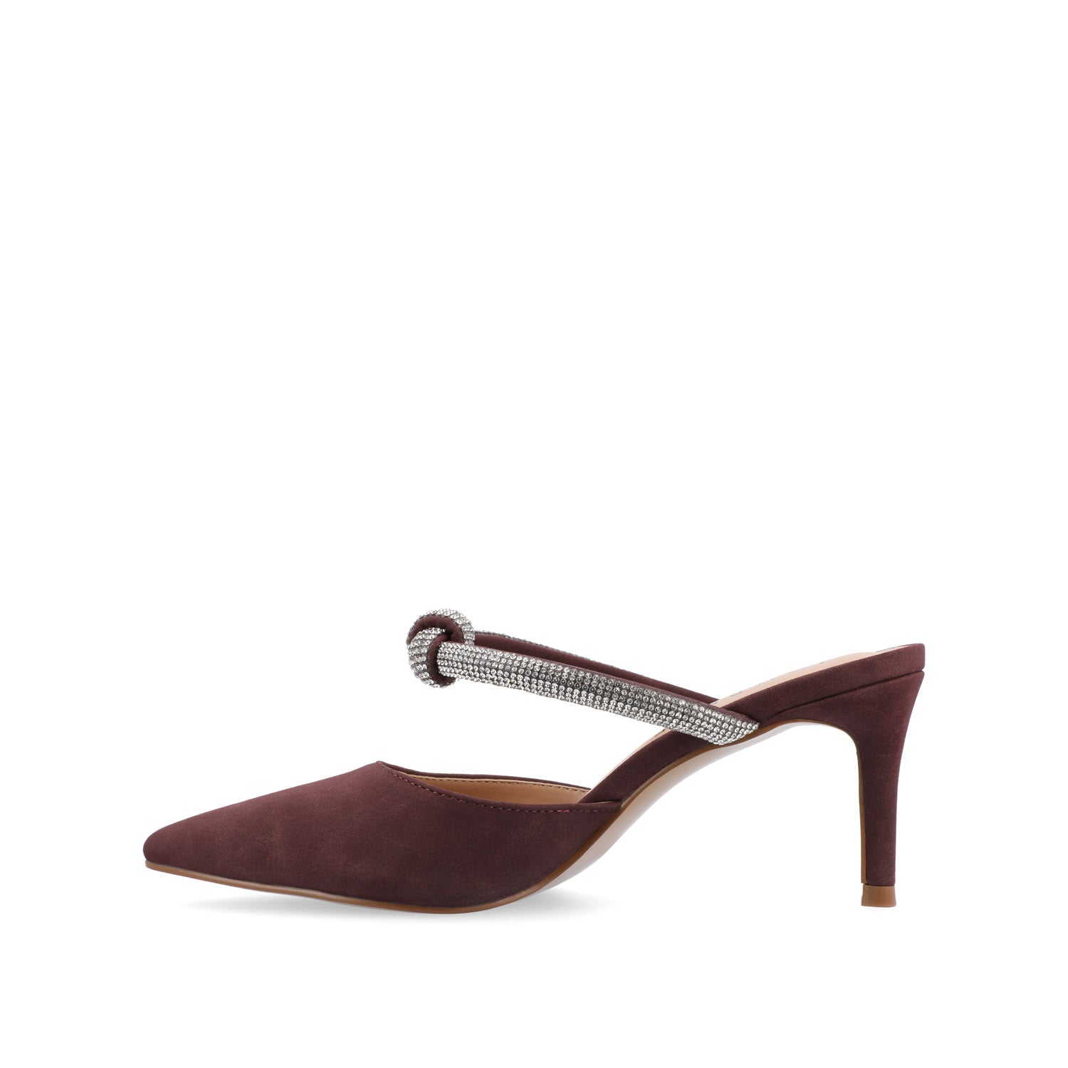 LUNNA STILETTO HEEL MULES IN WIDE - Wine