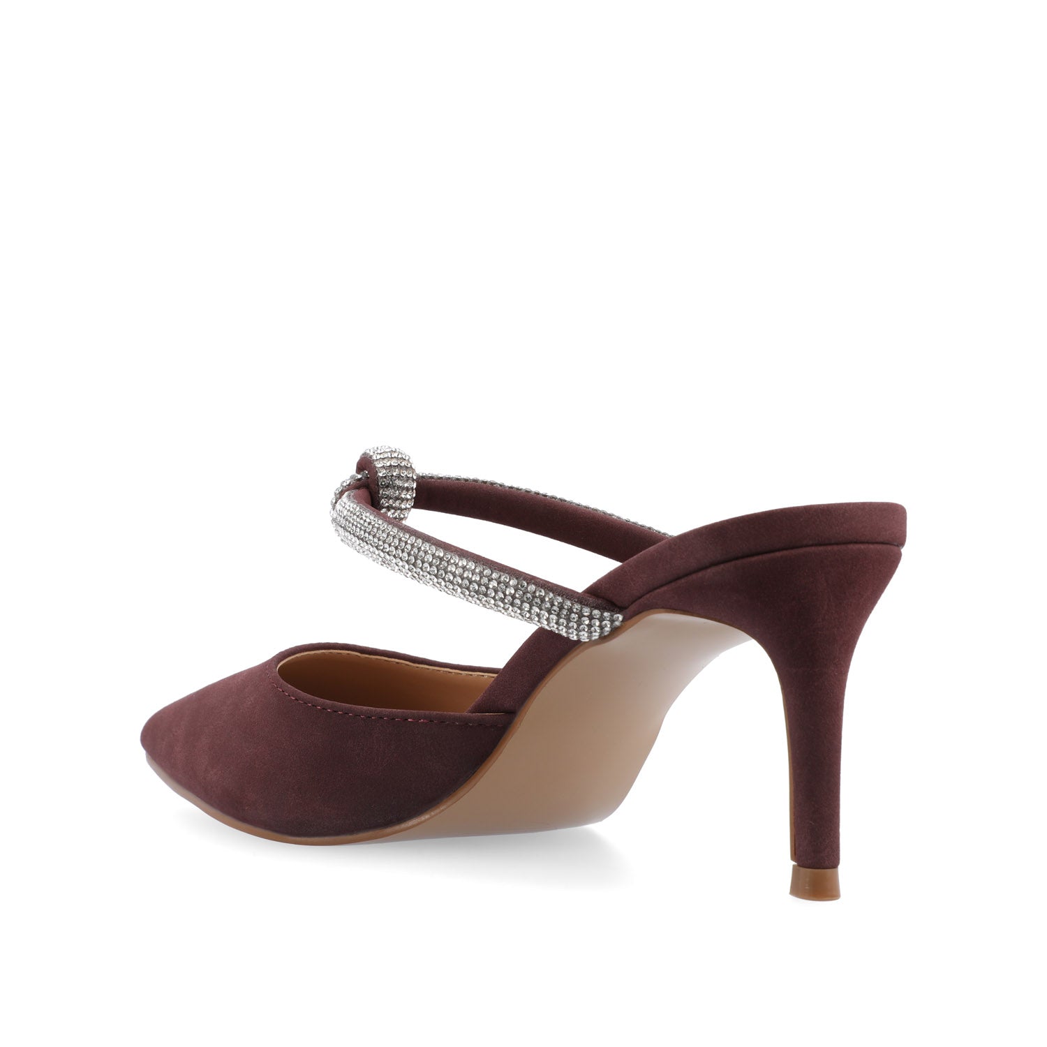 LUNNA STILETTO HEEL MULES IN WIDE - Wine