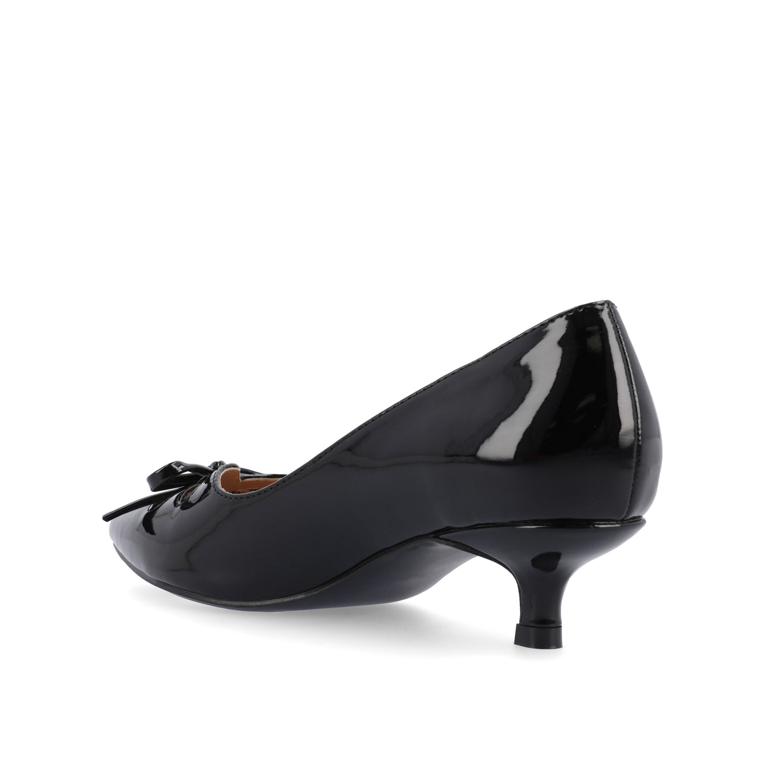LUTANA KITTEN HEELS IN PATENT - Black