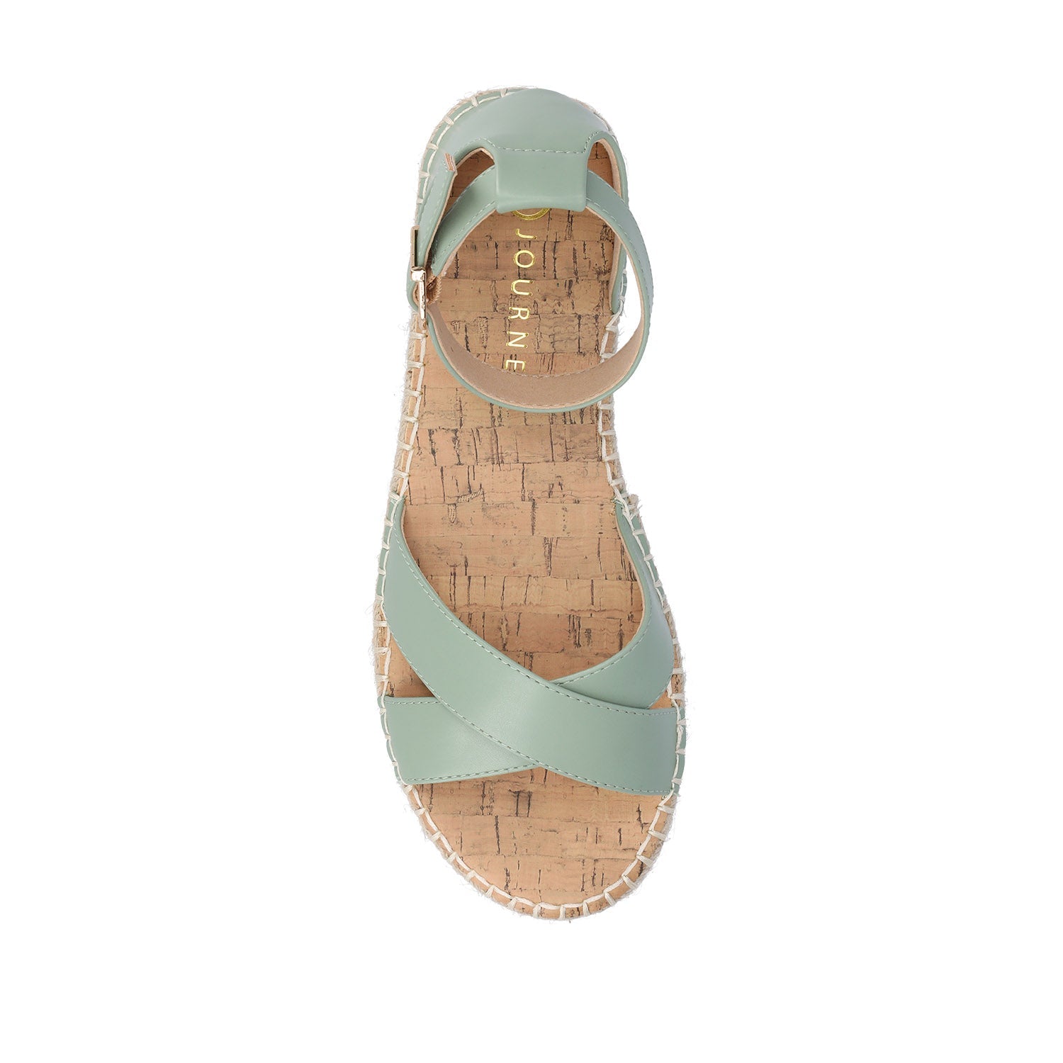 LYDDIA ESPADRILLE SANDALS IN VEGAN LEATHER - Green