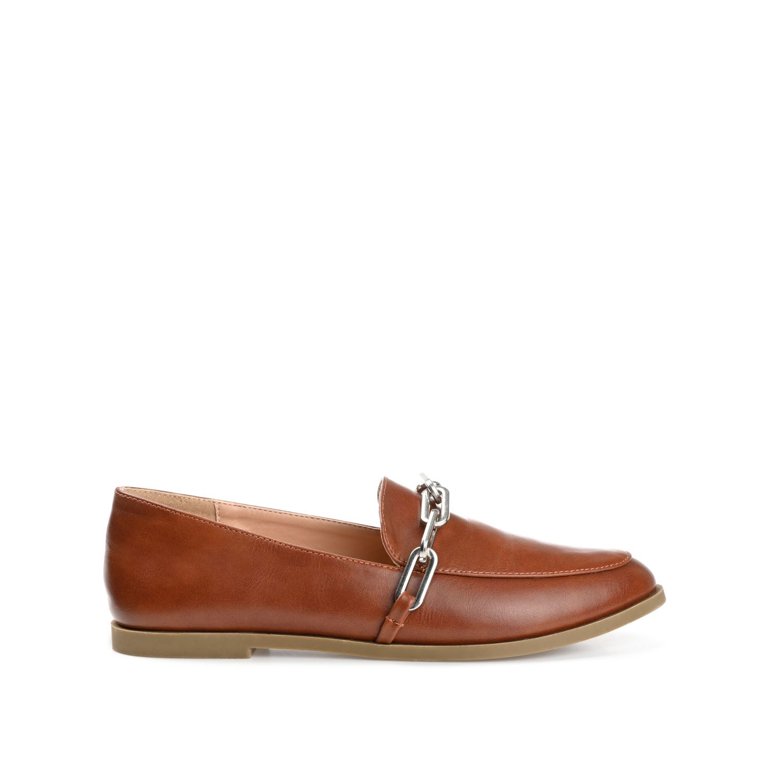 MADISON APRON TOE LOAFER IN VEGAN LEATHER - Brown