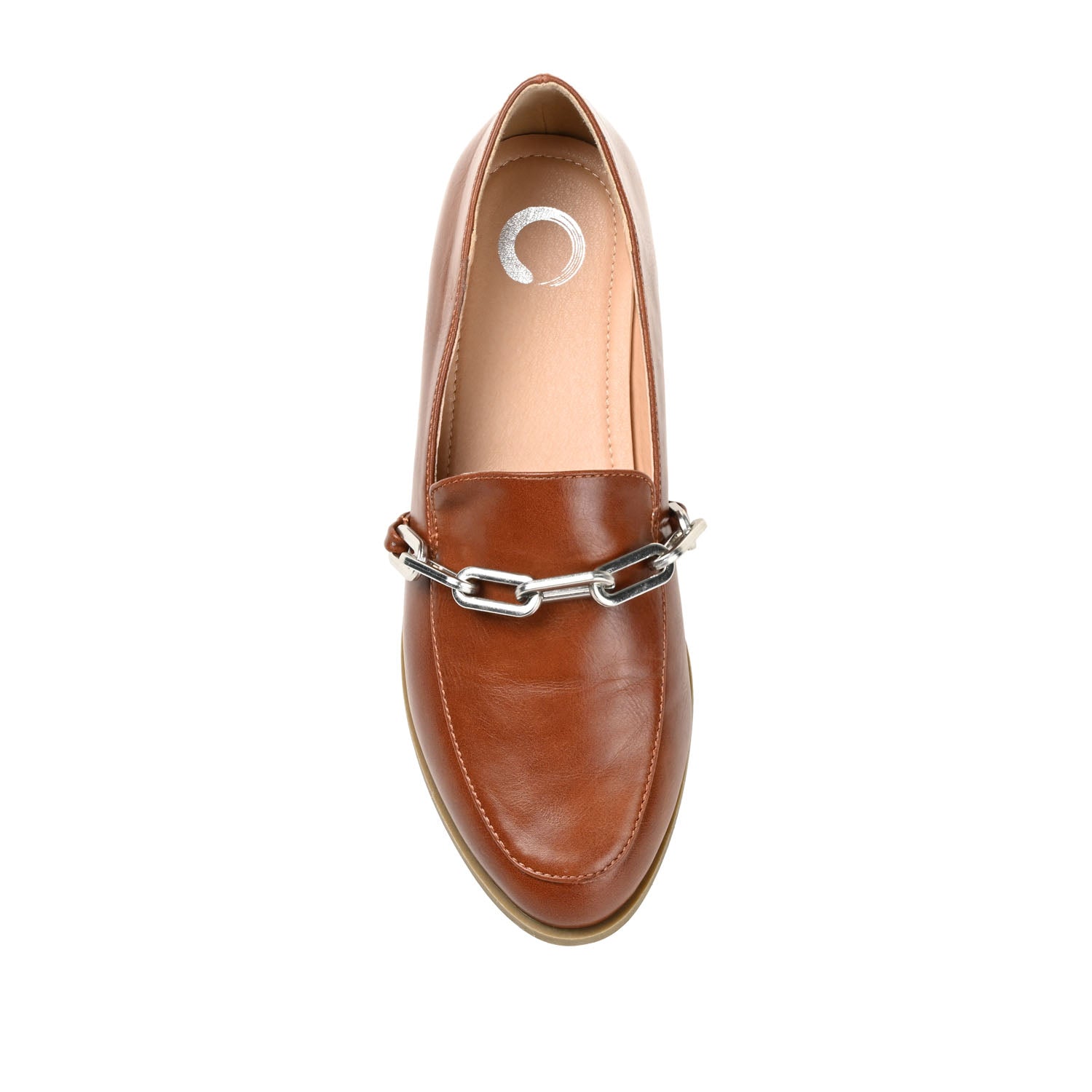 MADISON APRON TOE LOAFER IN VEGAN LEATHER - Brown