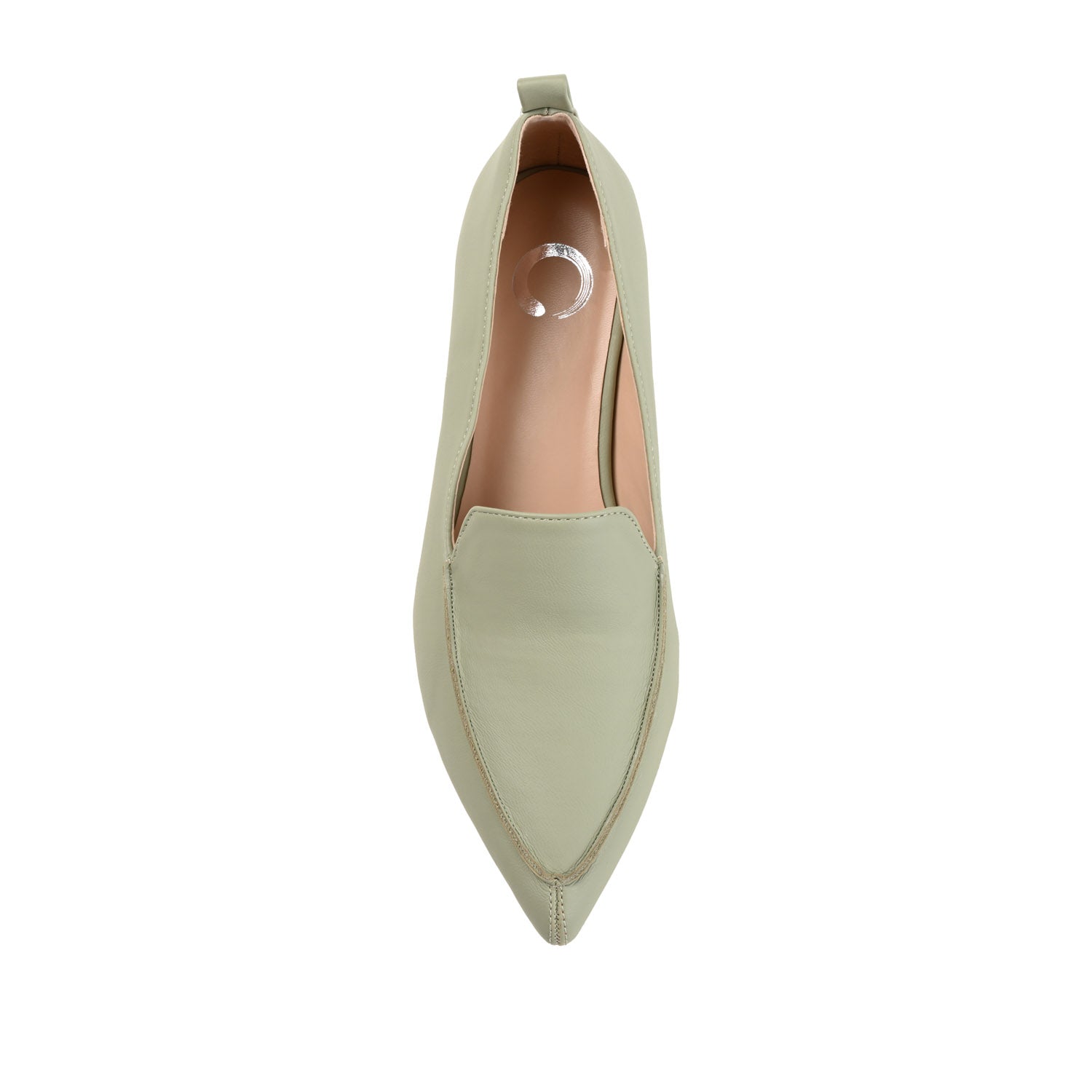 MAGGS KITTEN LOAFER FLATS IN WIDE - Sage