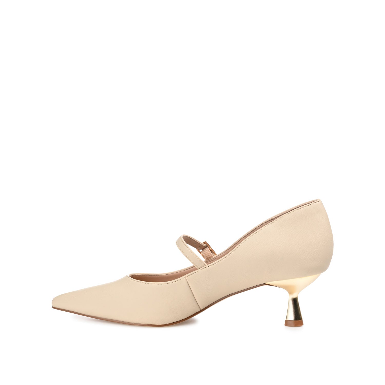 MANZA KITTEN HEELS IN WIDE - Nude