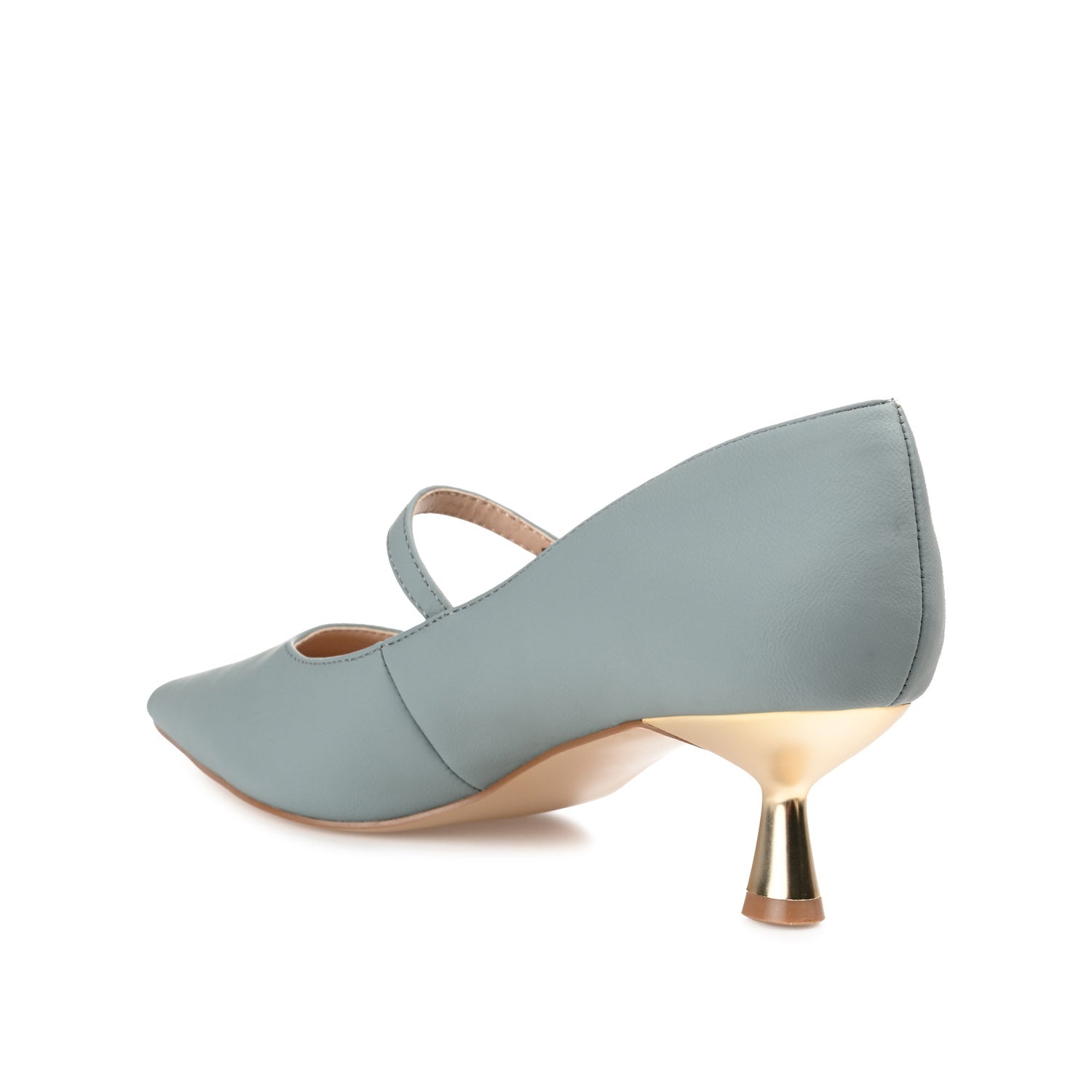 MANZA KITTEN HEELS IN VEGAN LEATHER