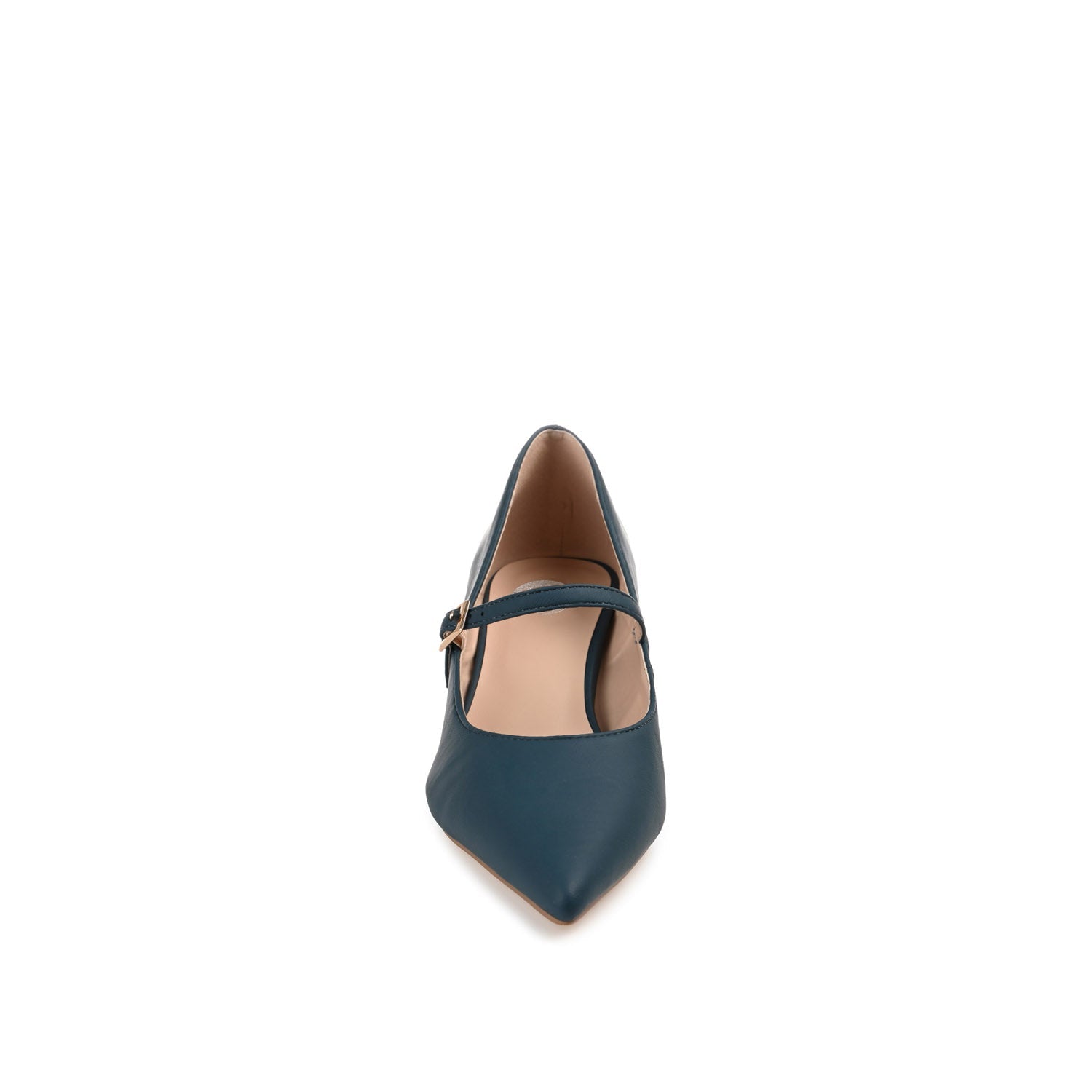MANZA KITTEN HEELS IN VEGAN LEATHER - Navy Nubuck