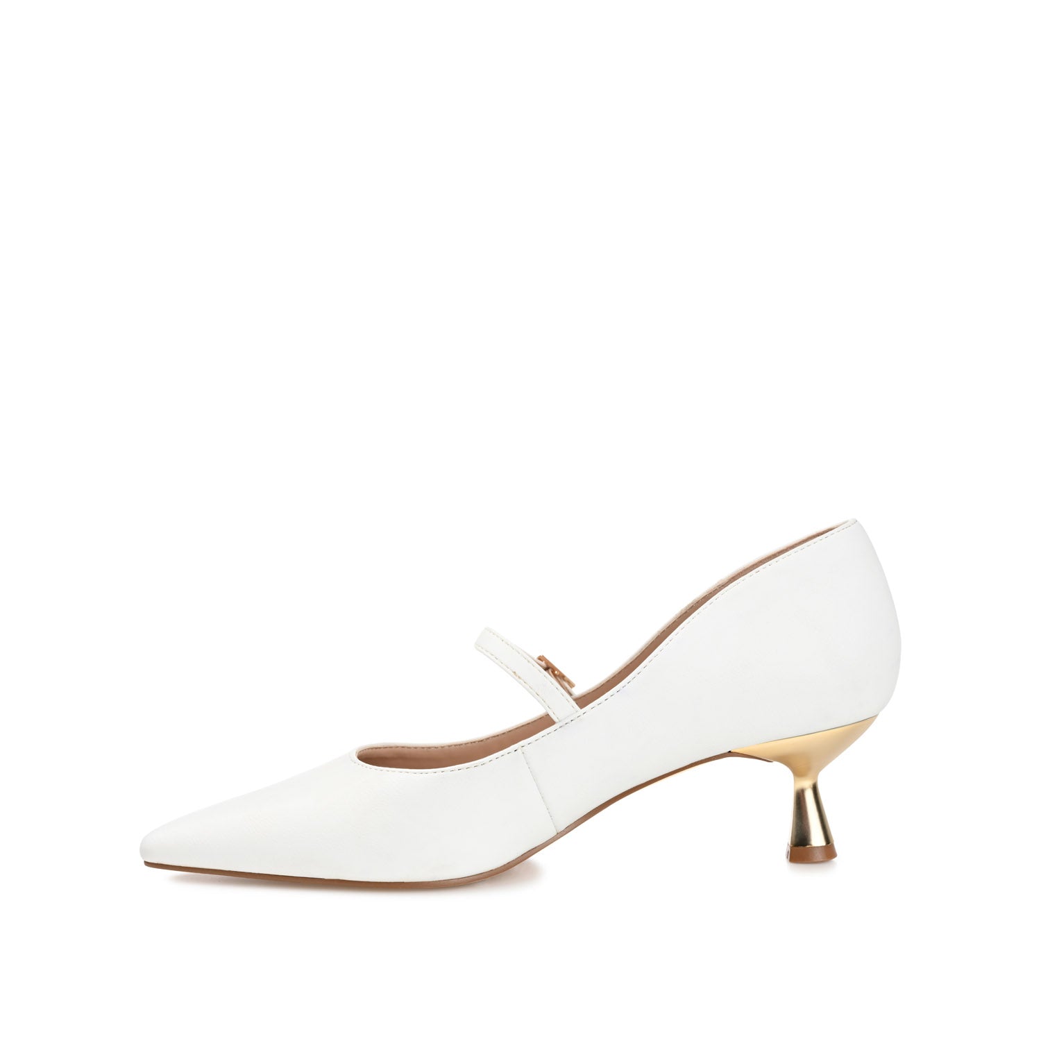 MANZA KITTEN HEELS IN VEGAN LEATHER