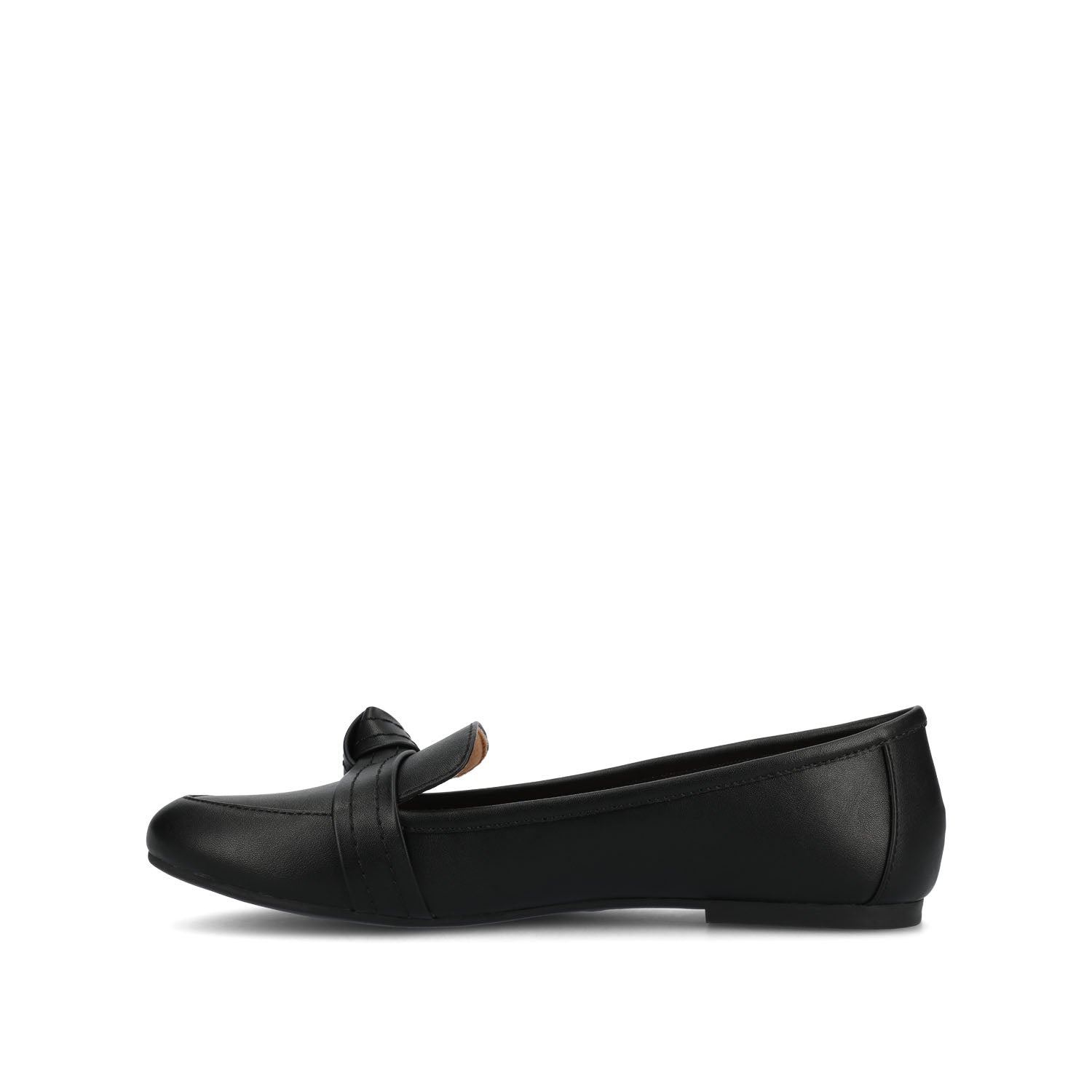 MARCI LOAFER FLATS IN VEGAN LEATHER - Black PU