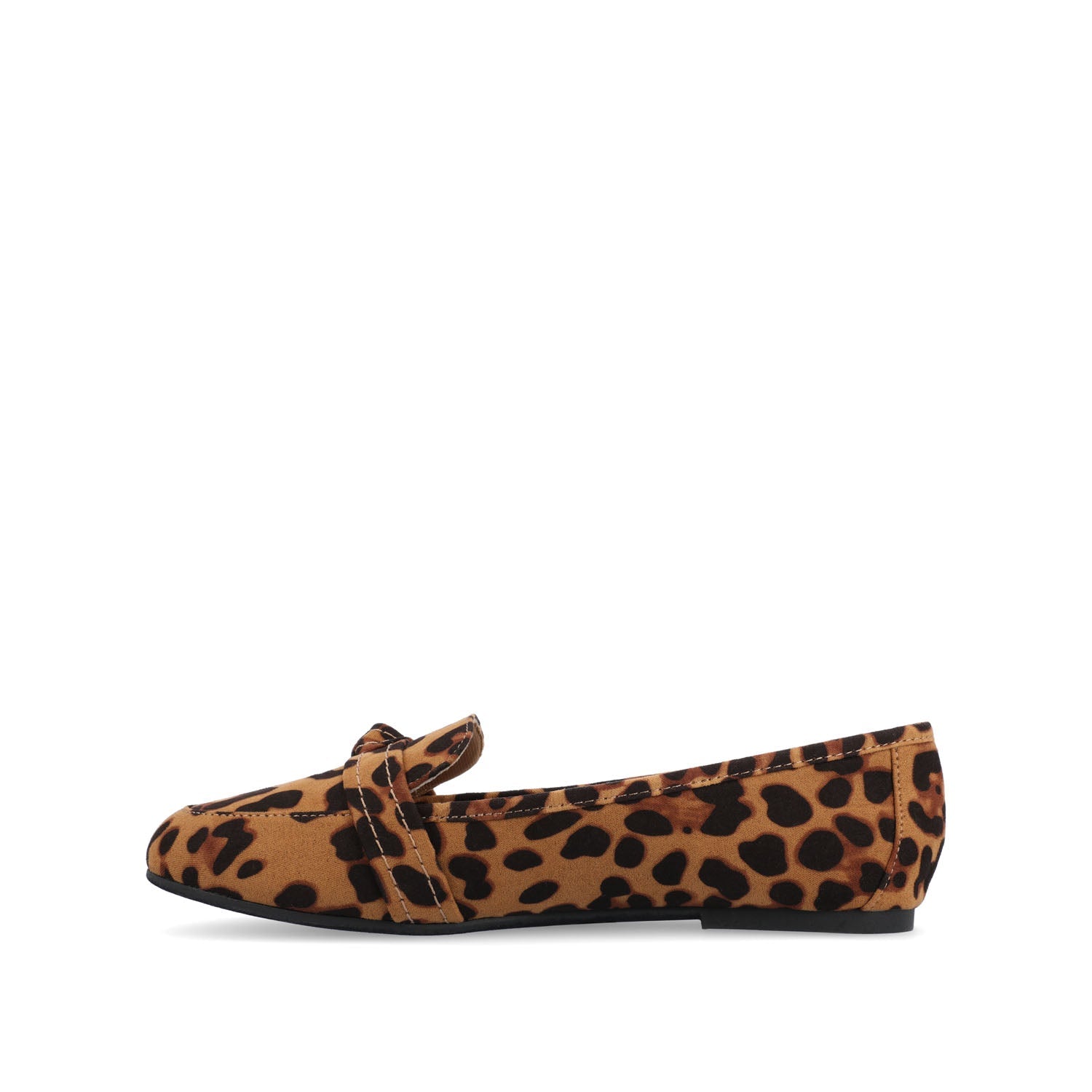 MARCI LOAFER FLATS IN FAUX SUEDE - Leopard Faux
