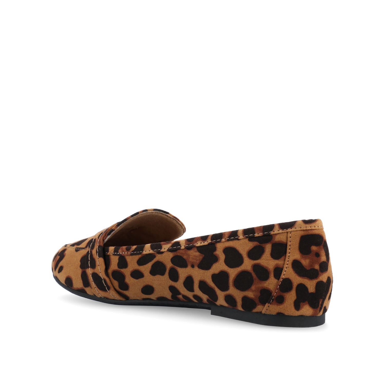 MARCI LOAFER FLATS IN FAUX SUEDE - Leopard Faux