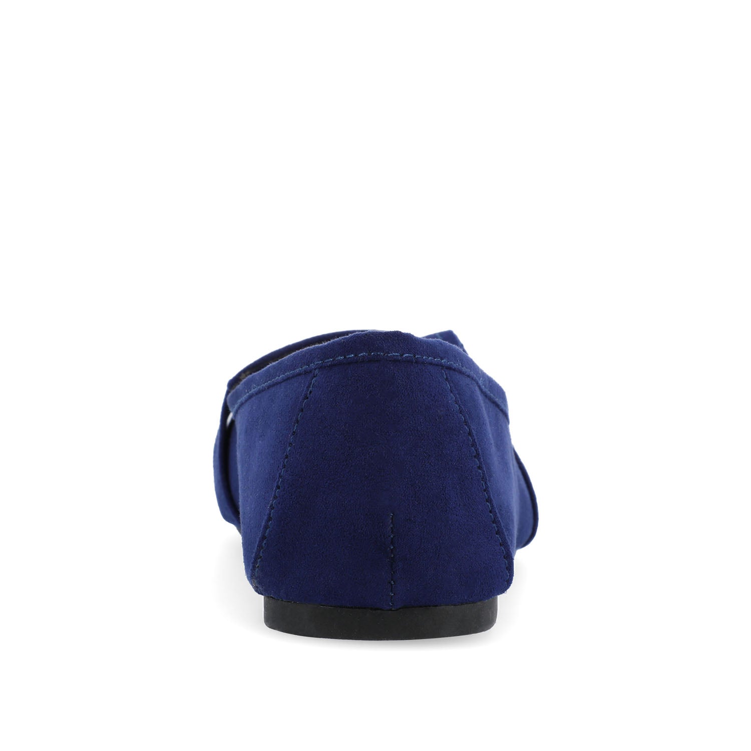 MARCI FAUX SUEDE LOAFER FLATS IN WIDE - Navy Nubuck