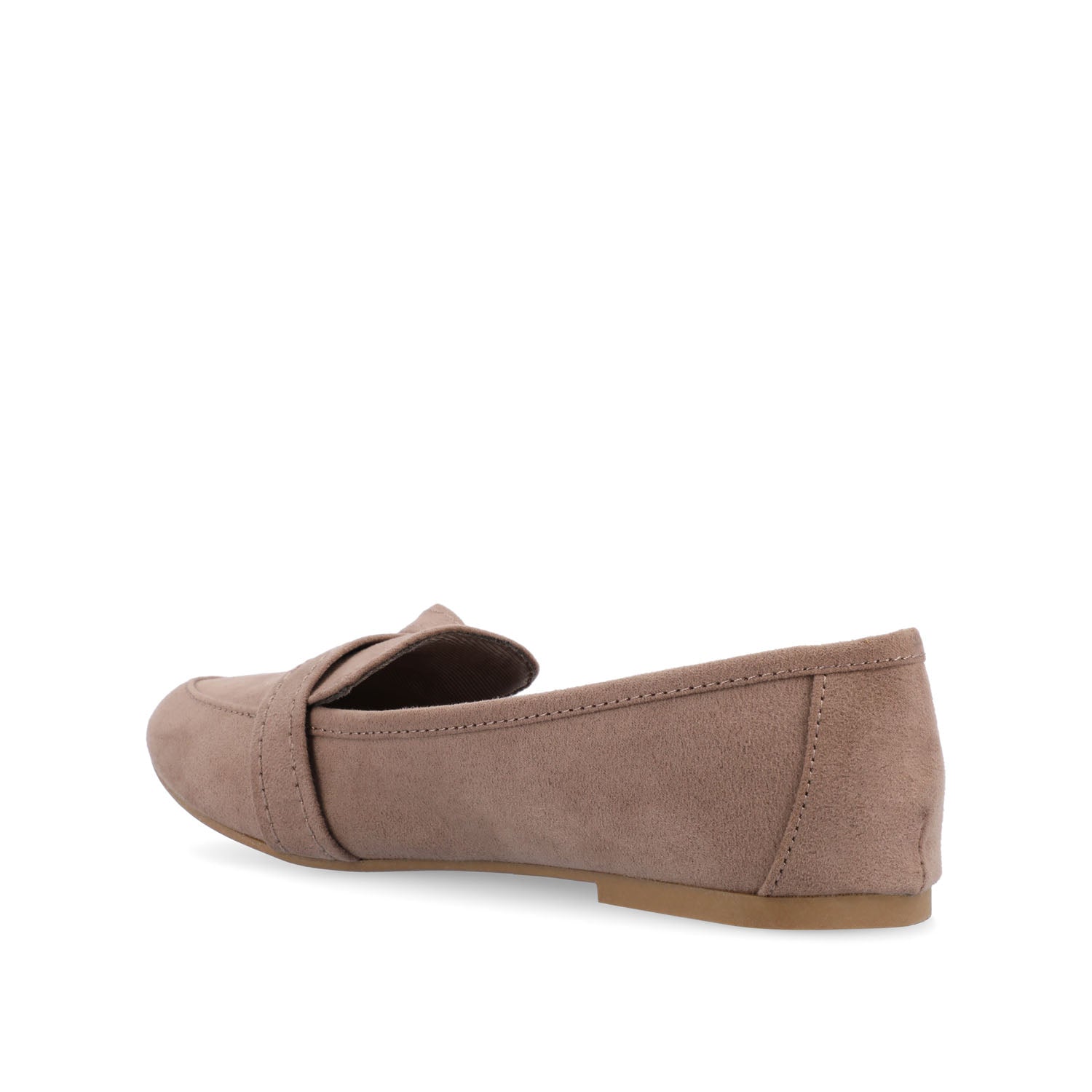 MARCI LOAFER FLATS IN FAUX SUEDE - Taupe