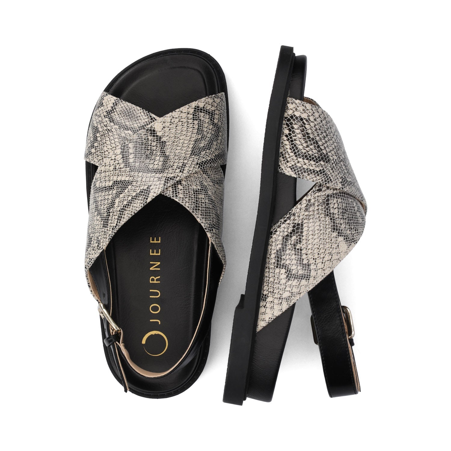 MARINNA FLAT SANDALS - Snake