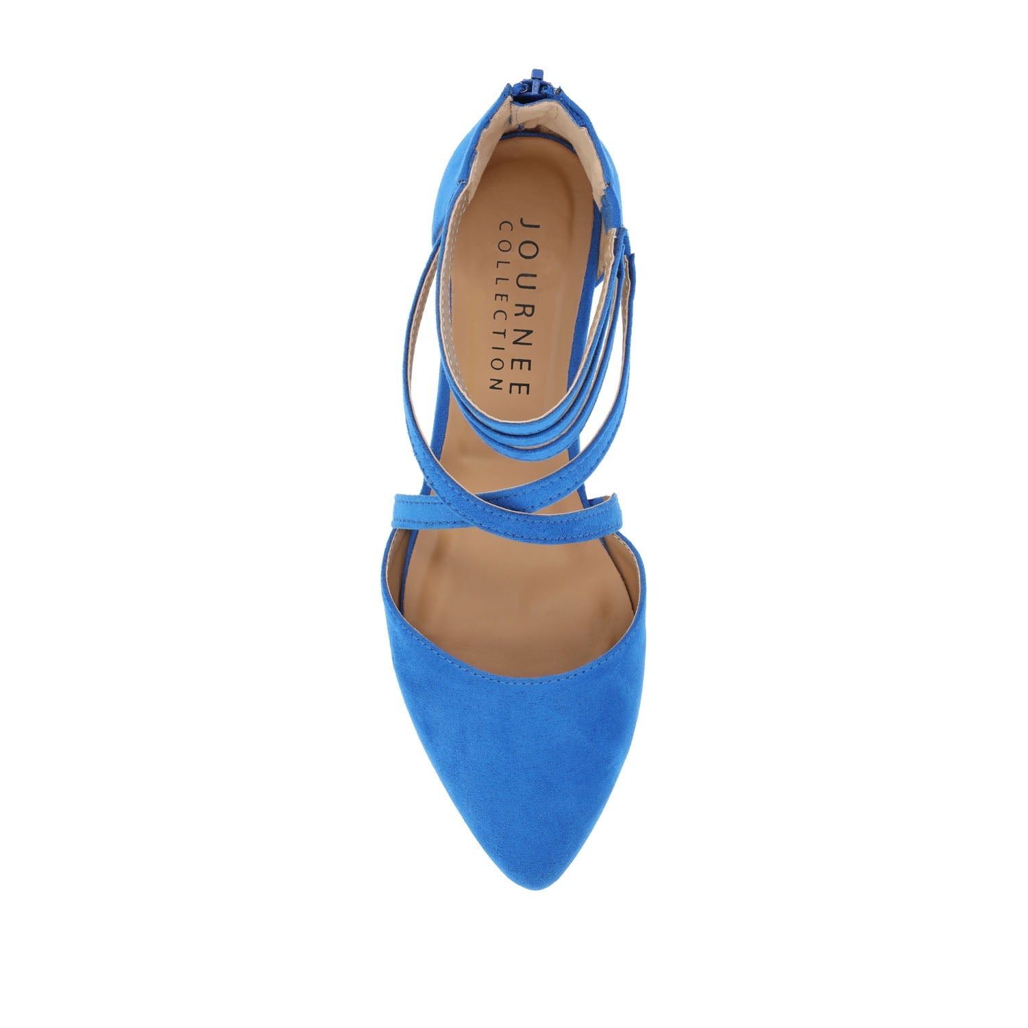 MARLEE D'ORSAY FLATS IN FAUX SUEDE - Blue